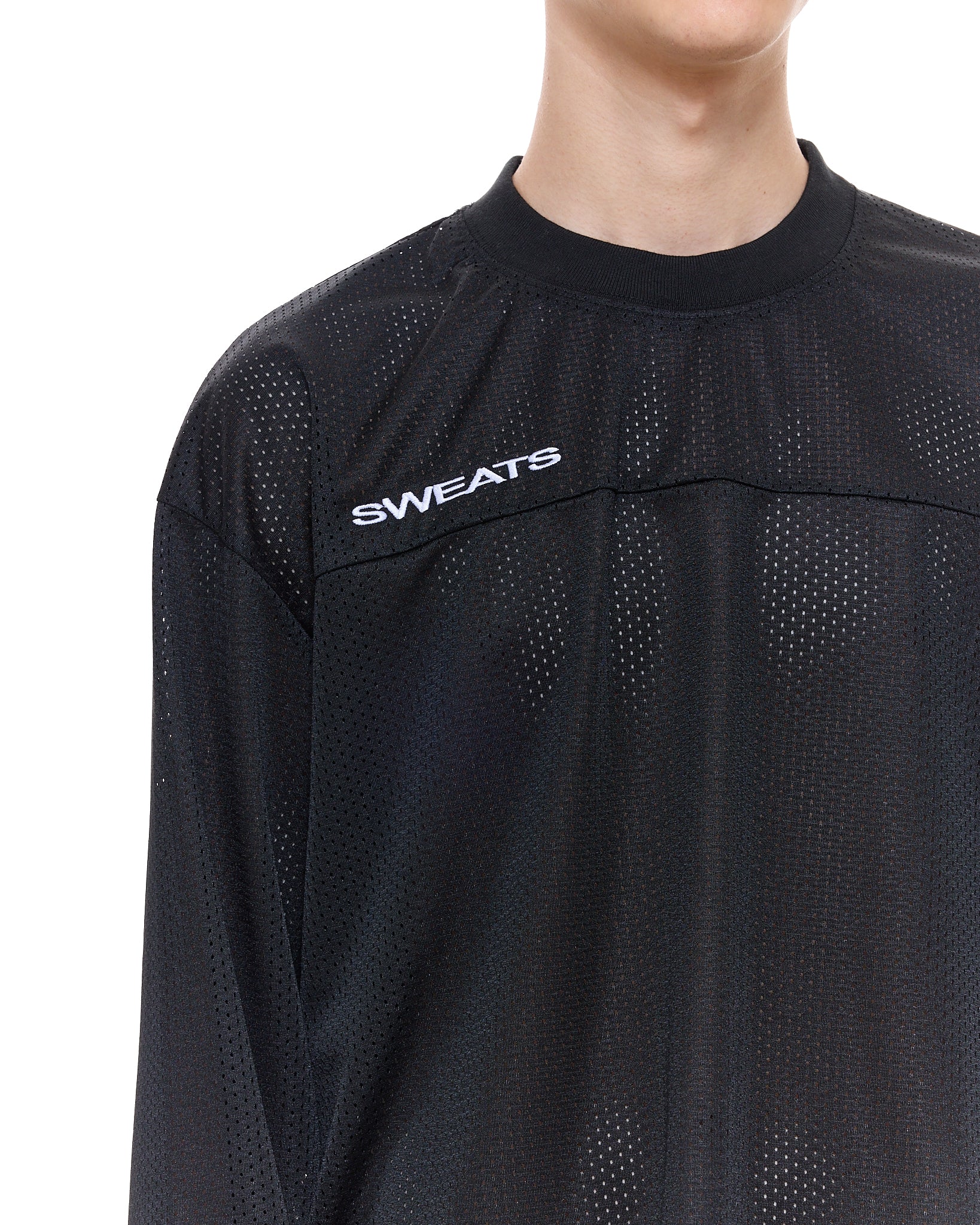 MESH LS T-SHIRT - BLACK - Image 4