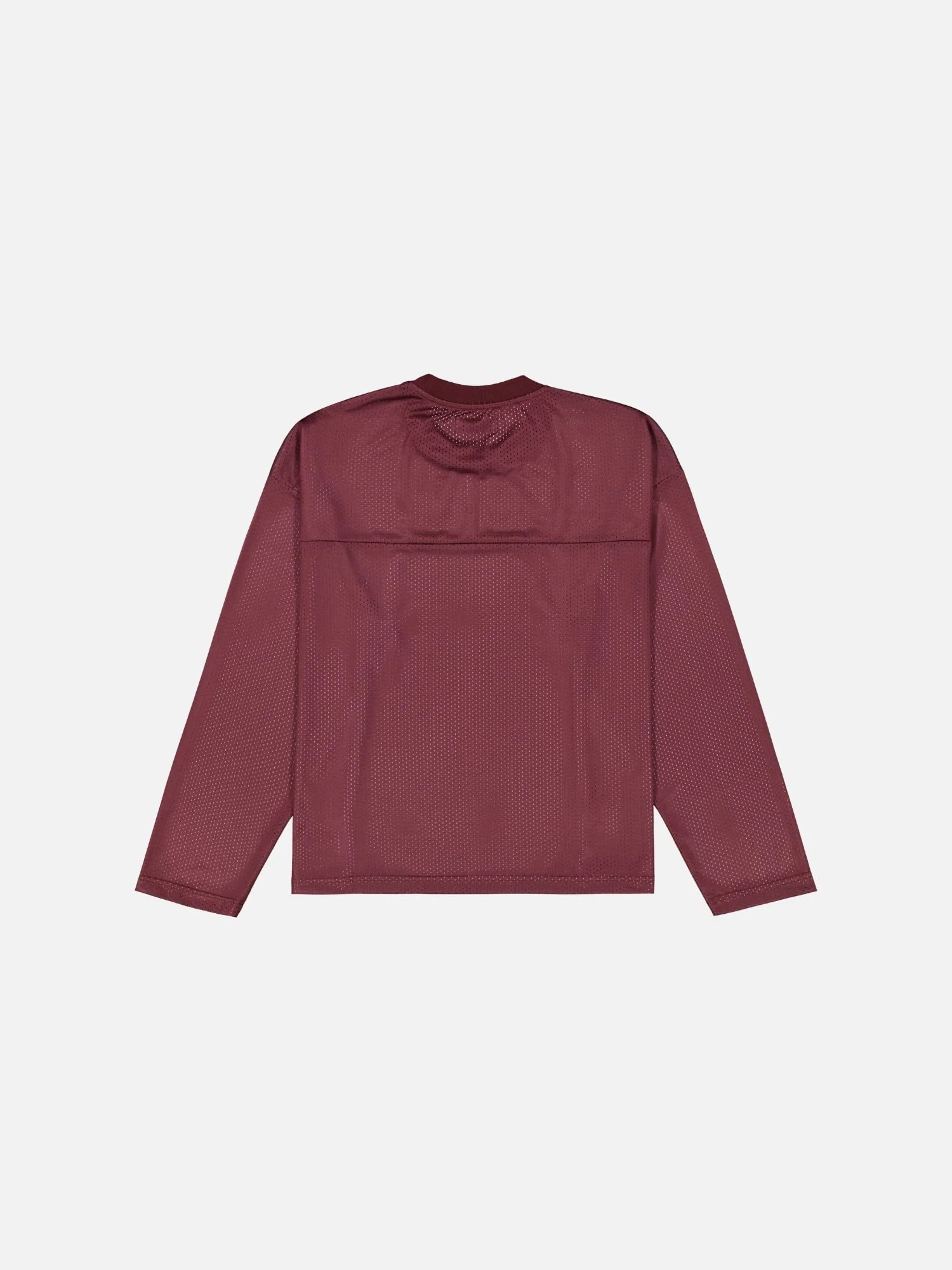 MESH LS T-SHIRT - BURGUNDY - Image 9