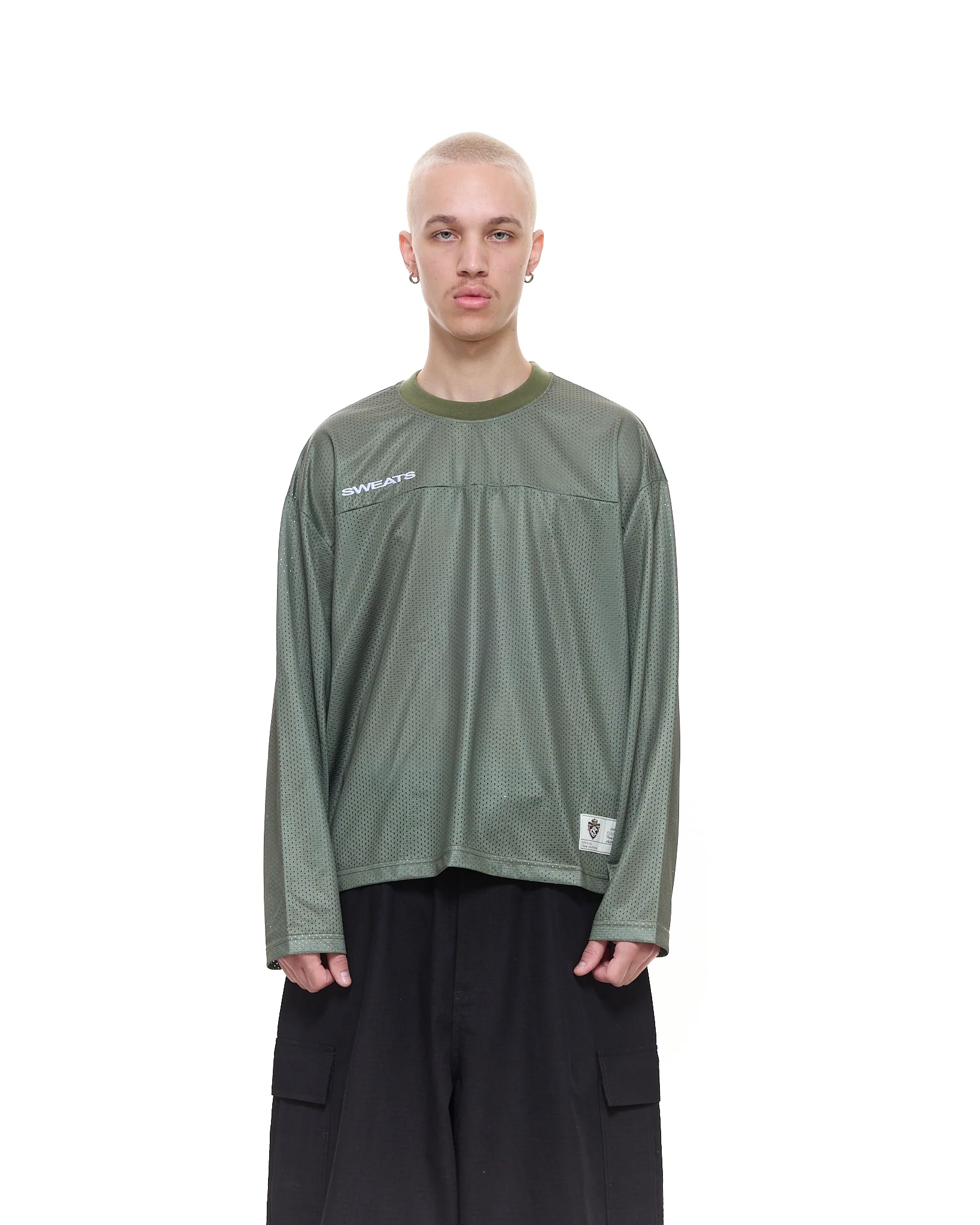 MESH LS T-SHIRT - SAGE - Image 2