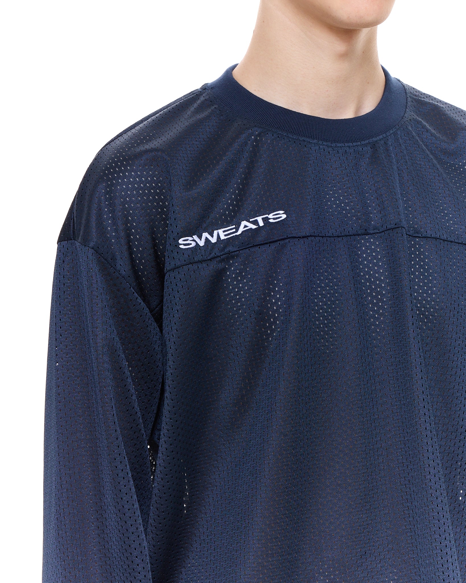 MESH LS T-SHIRT - NAVY - Image 4