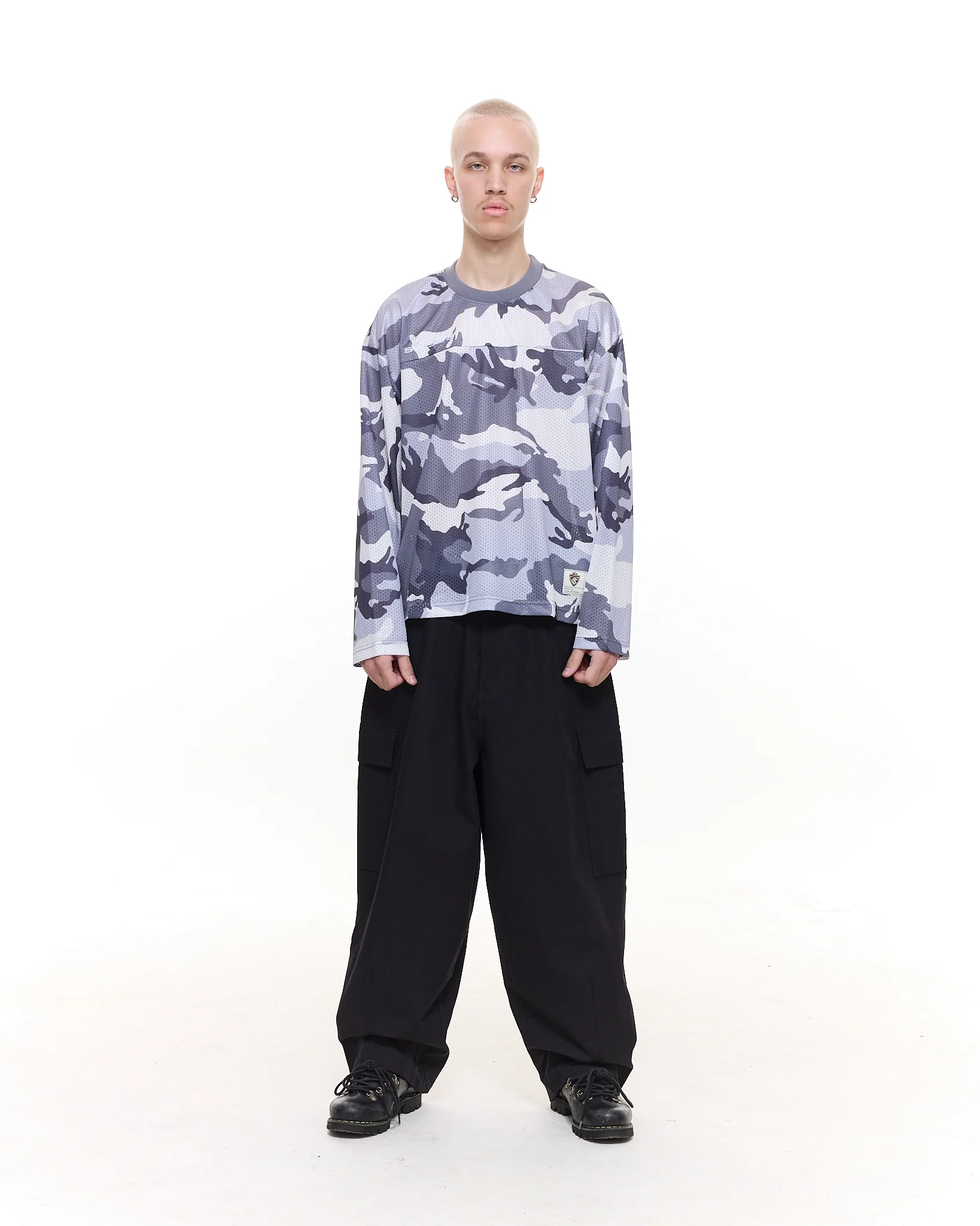 MESH LS T-SHIRT - SNOW CAMO - Image 3