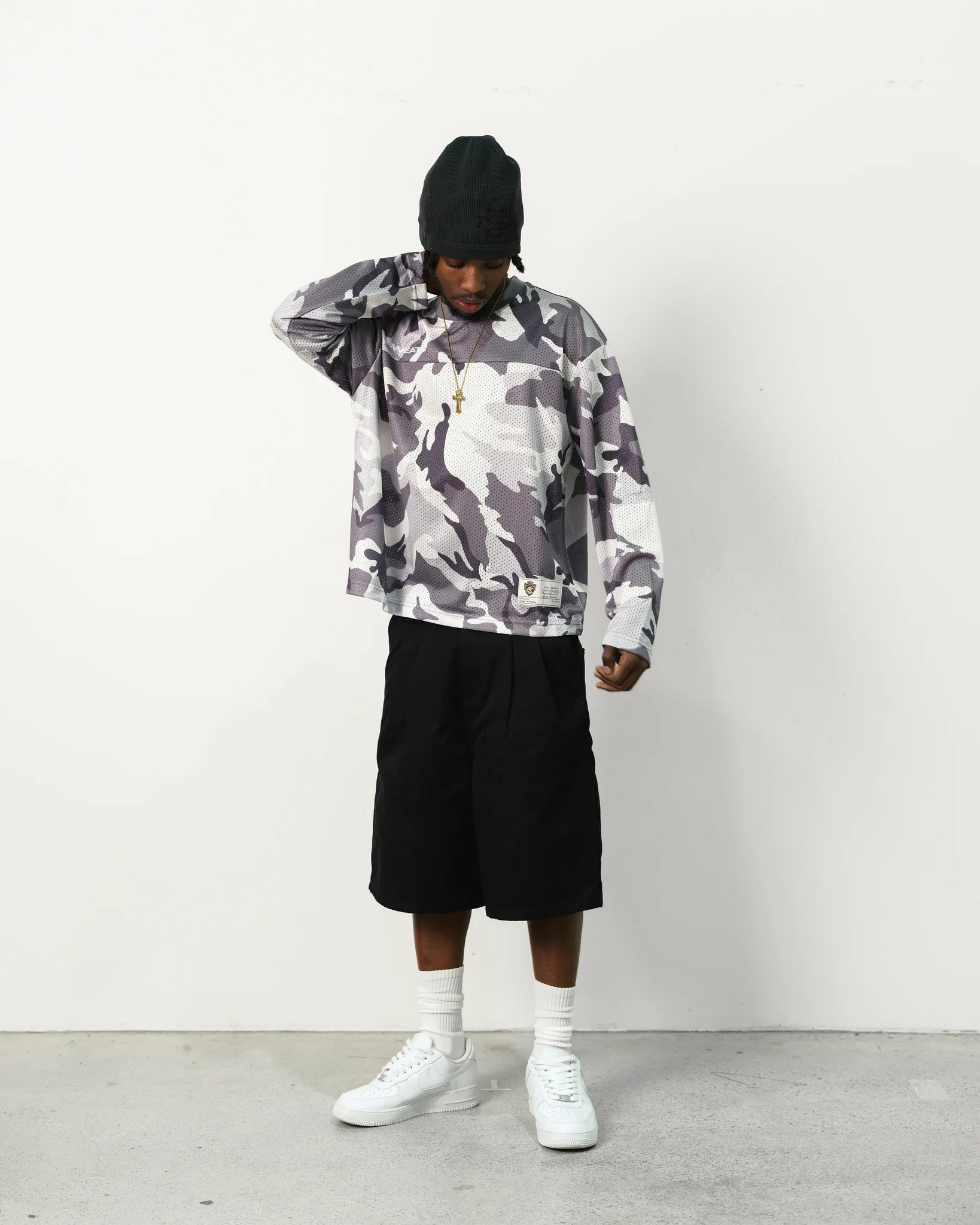 MESH LS T-SHIRT - SNOW CAMO - Image 4