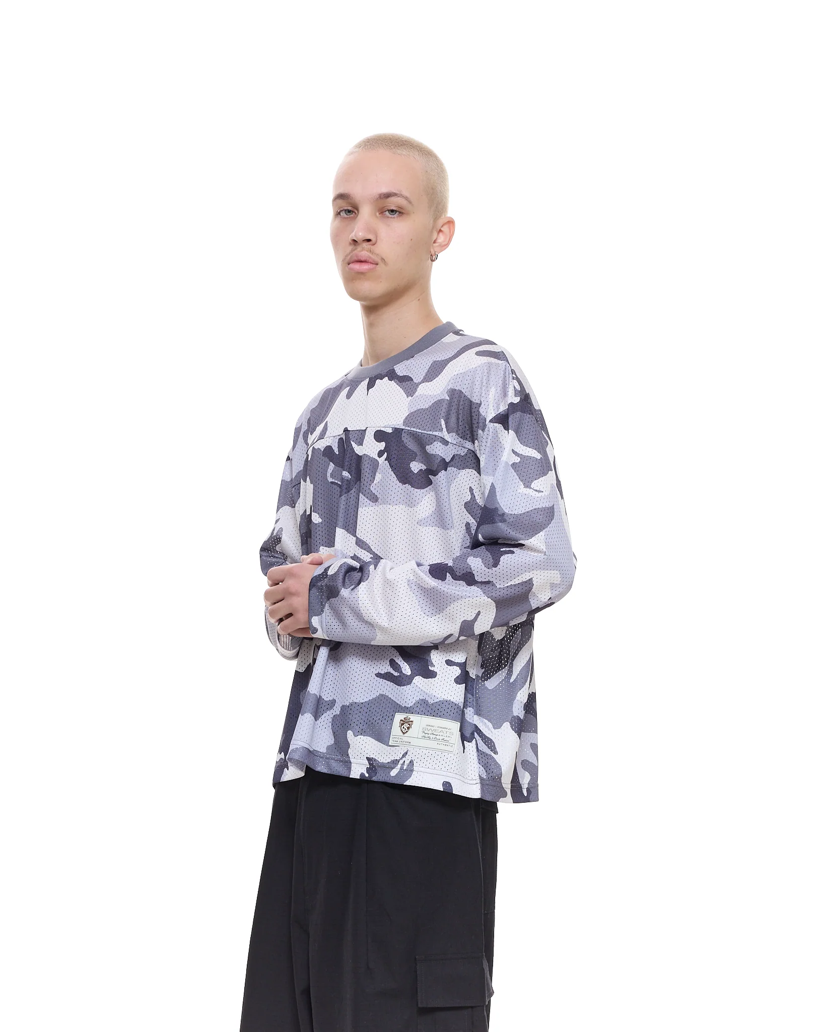 MESH LS T-SHIRT - SNOW CAMO - Image 6