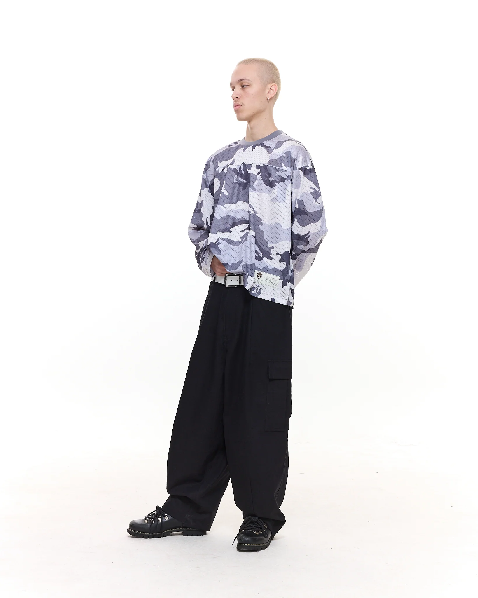 MESH LS T-SHIRT - SNOW CAMO - Image 9