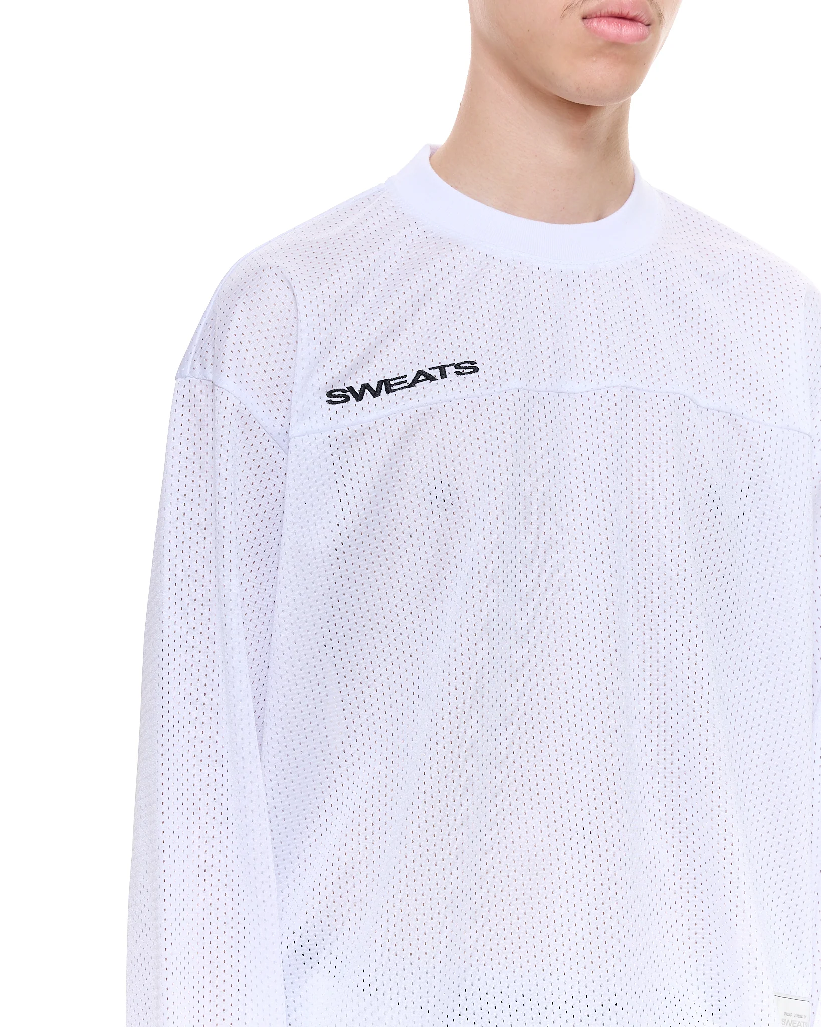 MESH LS T-SHIRT - WHITE - Image 4