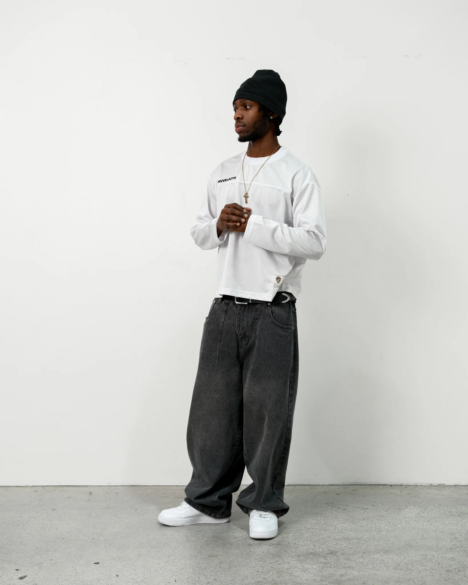 MESH LS T-SHIRT - WHITE - Image 7