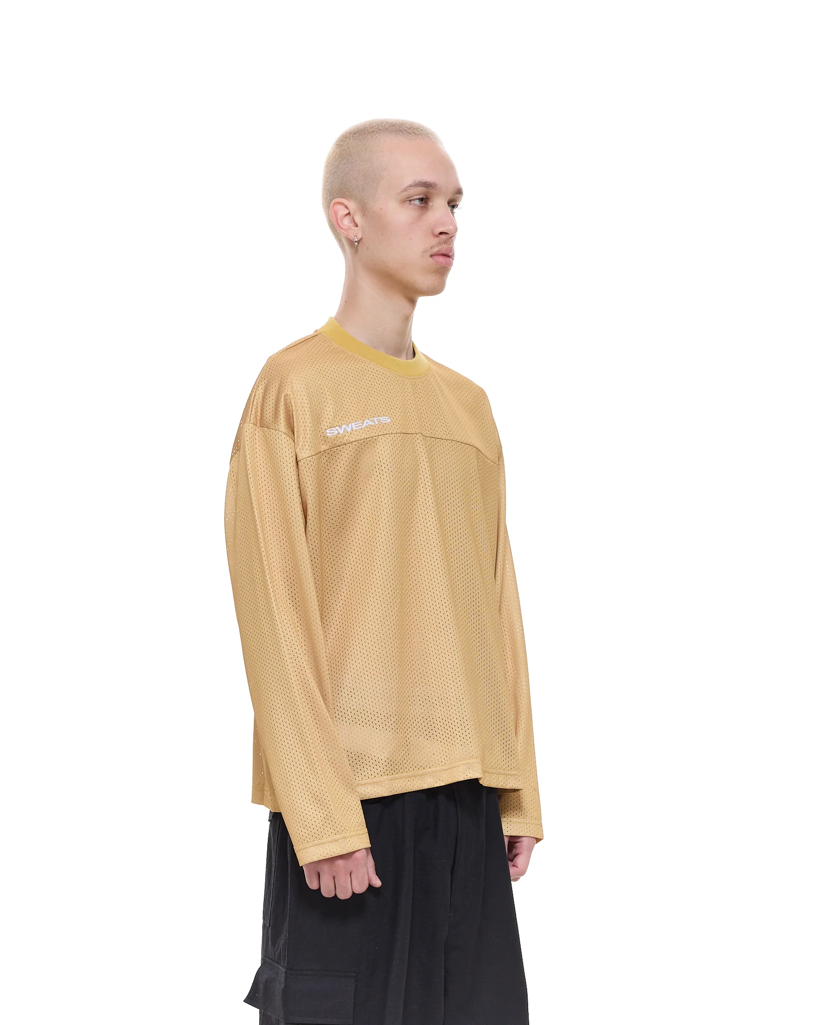 MESH LS T-SHIRT - MUSTARD - Image 5