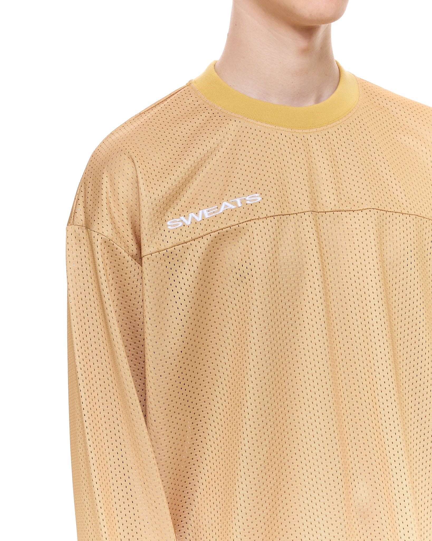MESH LS T-SHIRT - MUSTARD - Image 6
