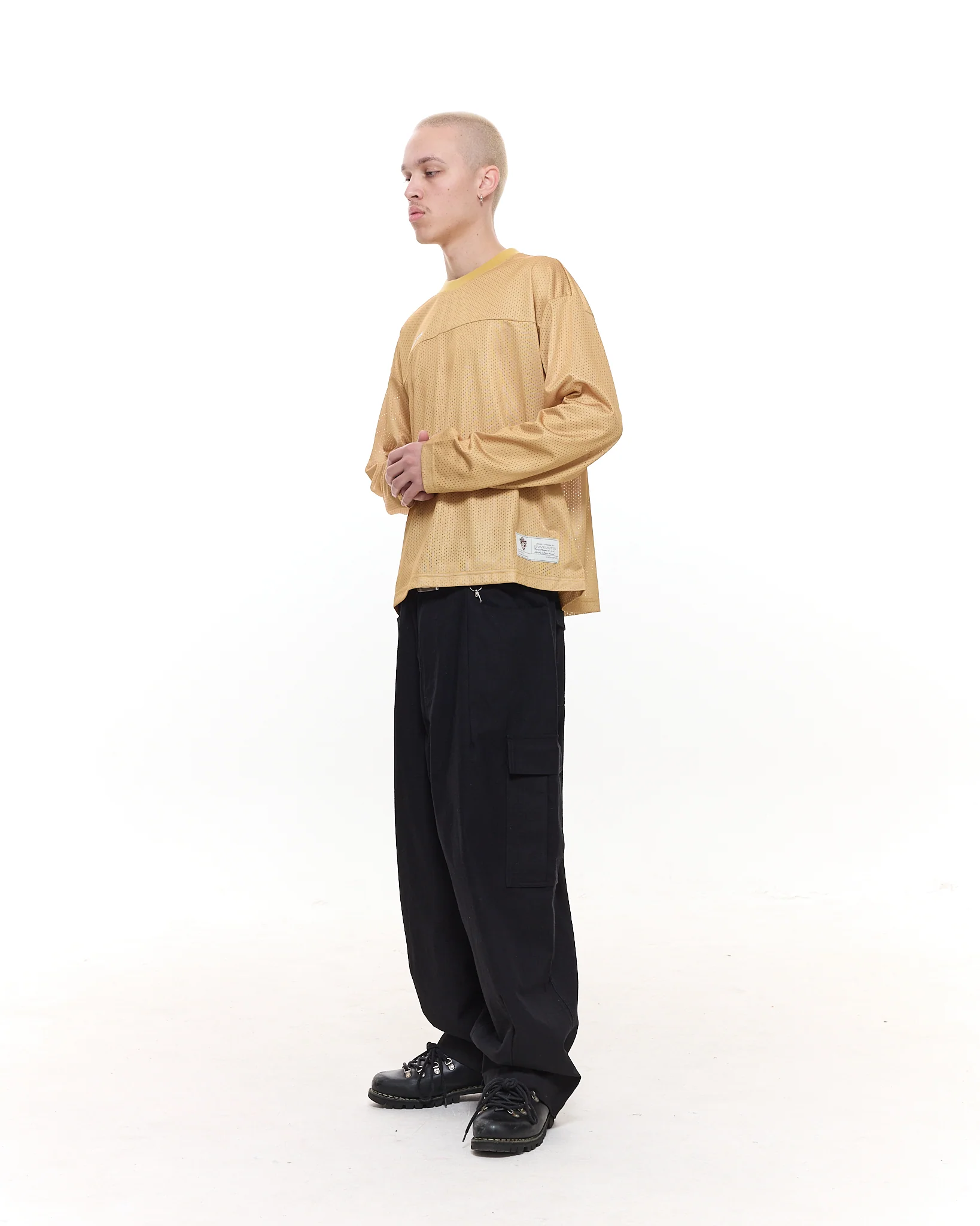 MESH LS T-SHIRT - MUSTARD - Image 7
