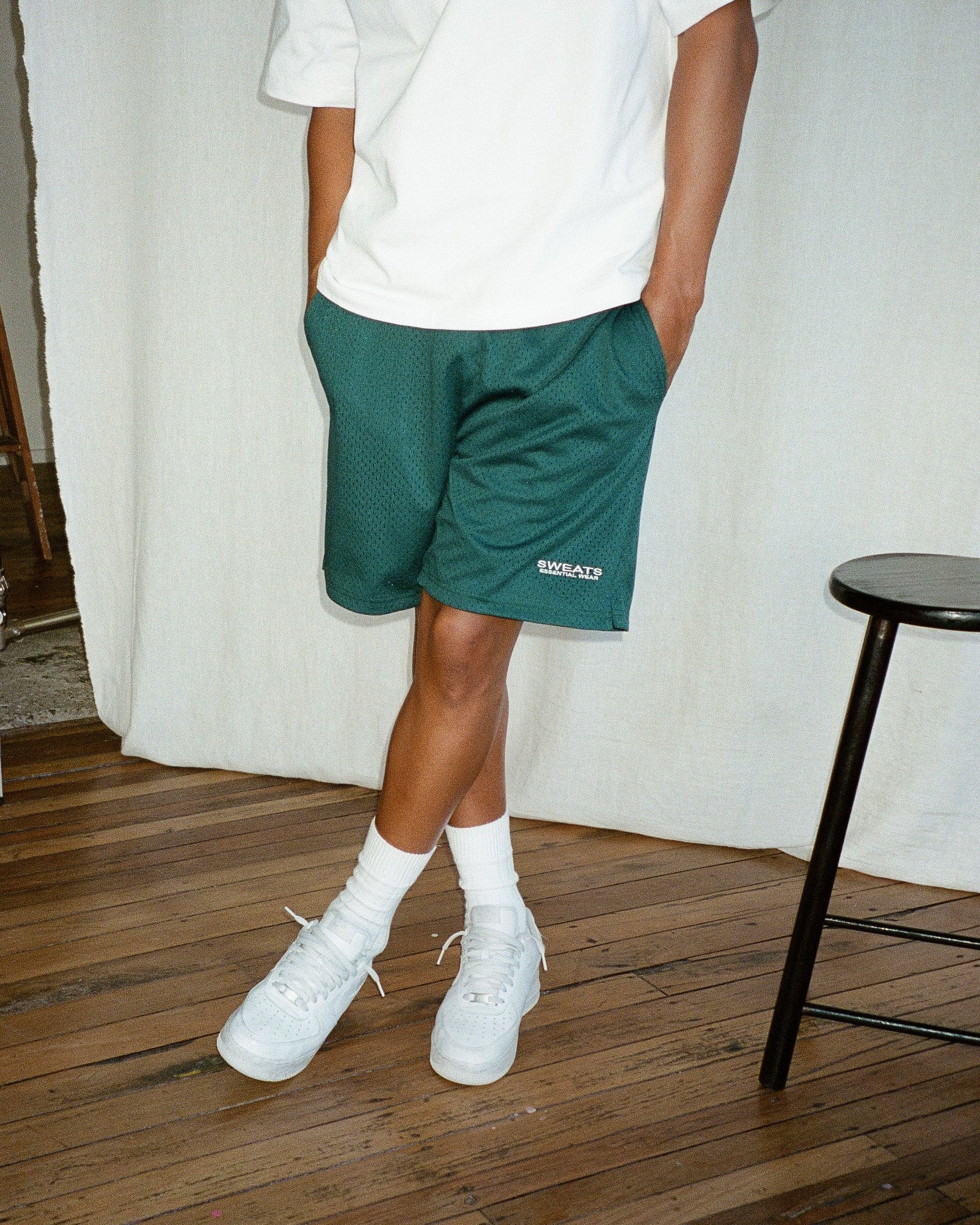MESH SHORTS - GREEN - Image 3
