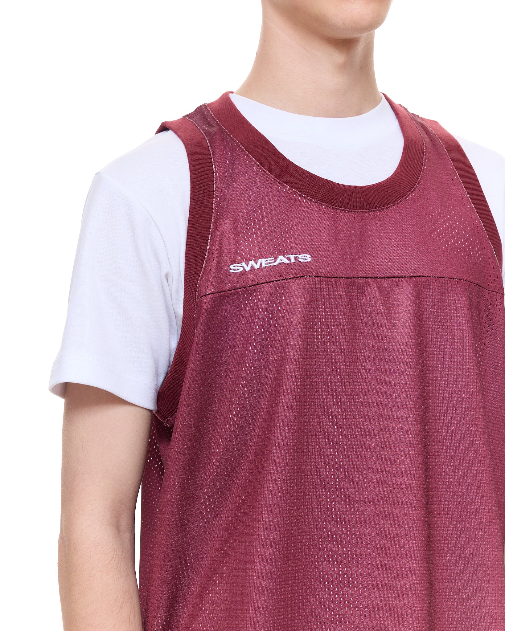MESH SINGLET - BURGUNDY - Image 5