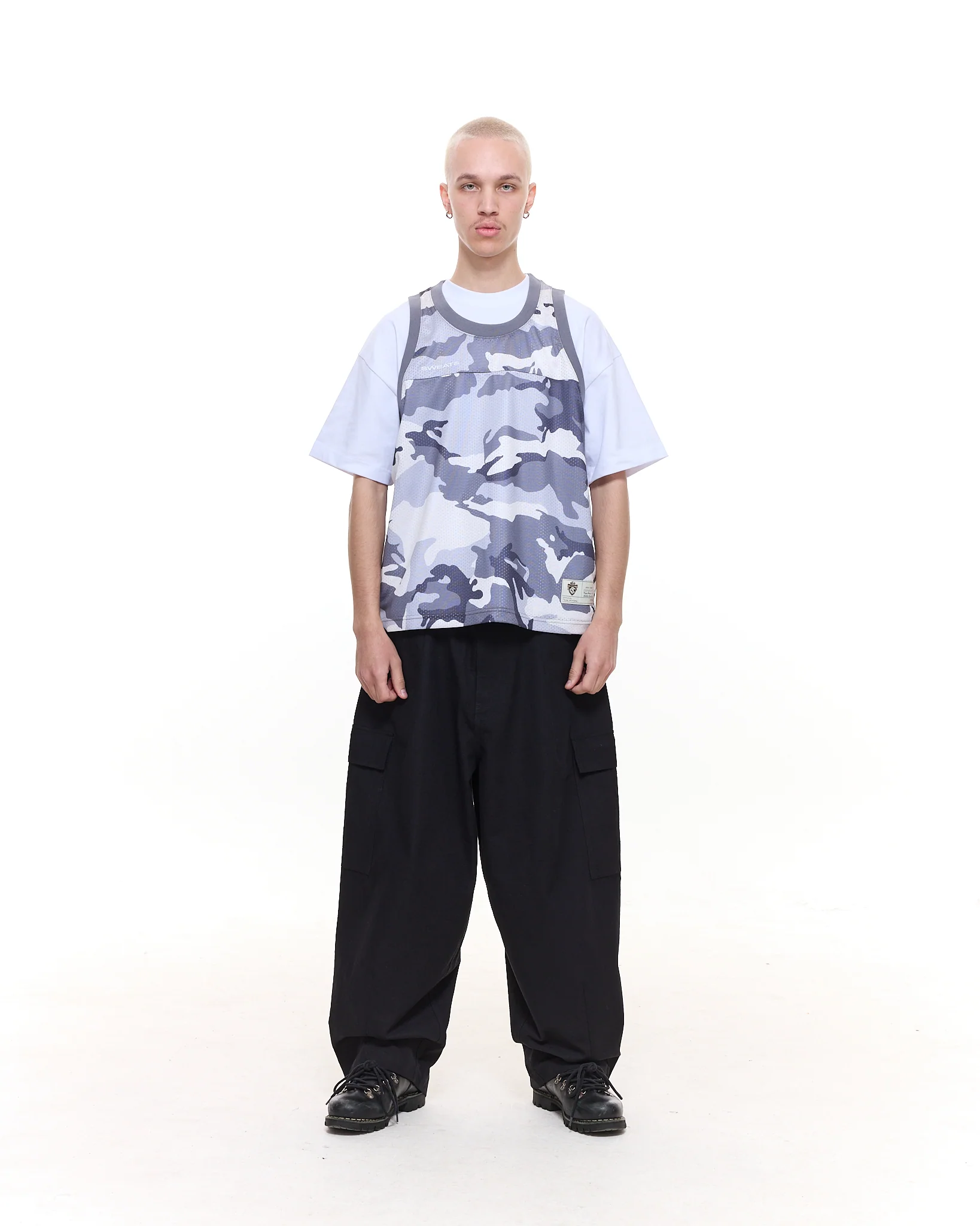 MESH SINGLET - SNOW CAMO - Image 3