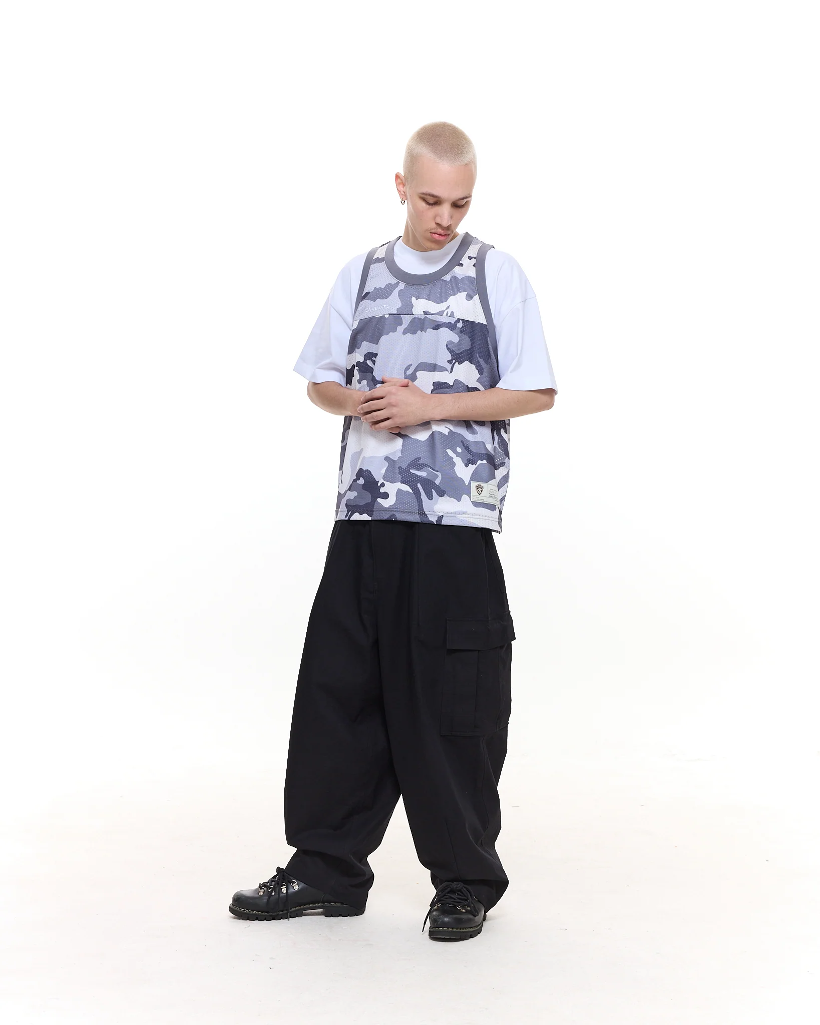 MESH SINGLET - SNOW CAMO - Image 4