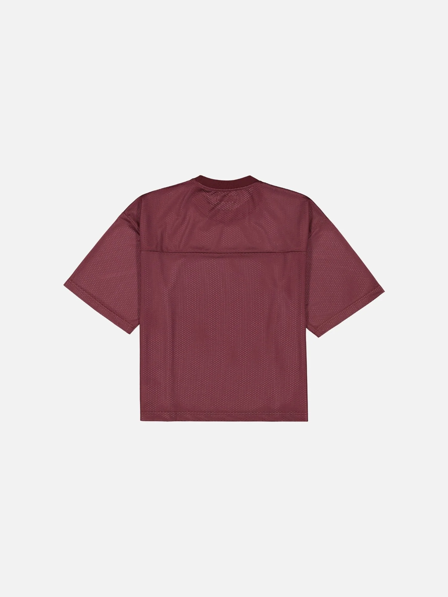 MESH SS T-SHIRT - BURGUNDY - Image 7