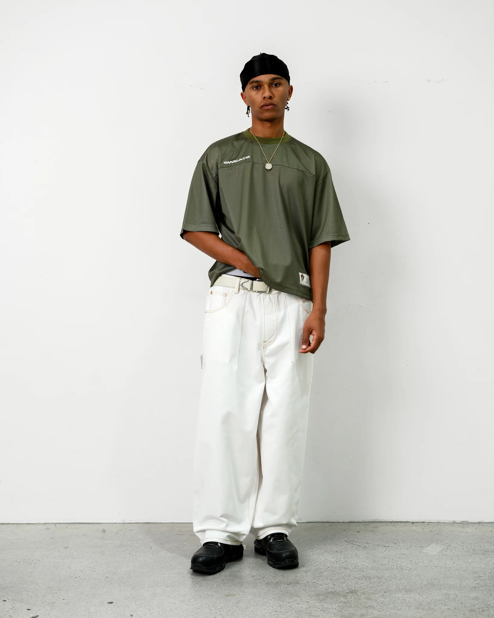 MESH SS T-SHIRT - SAGE - Image 3