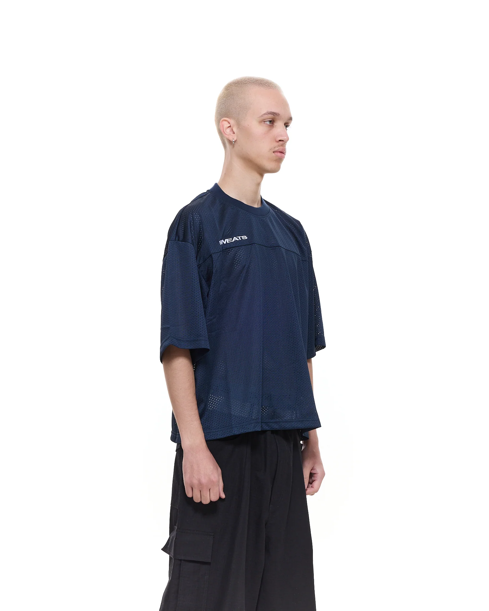 MESH SS T-SHIRT - NAVY - Image 3