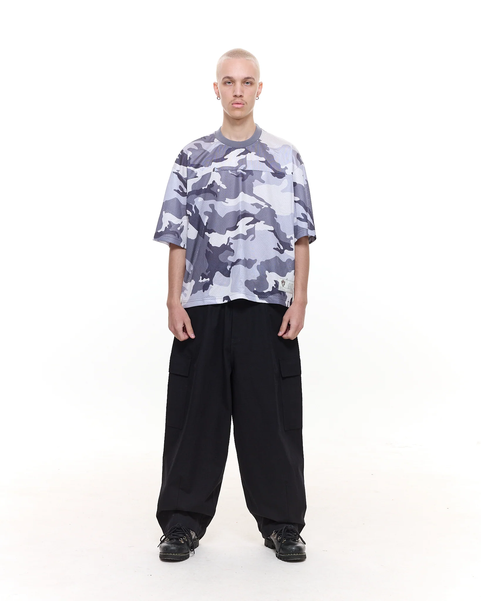 MESH SS T-SHIRT - SNOW CAMO - Image 3