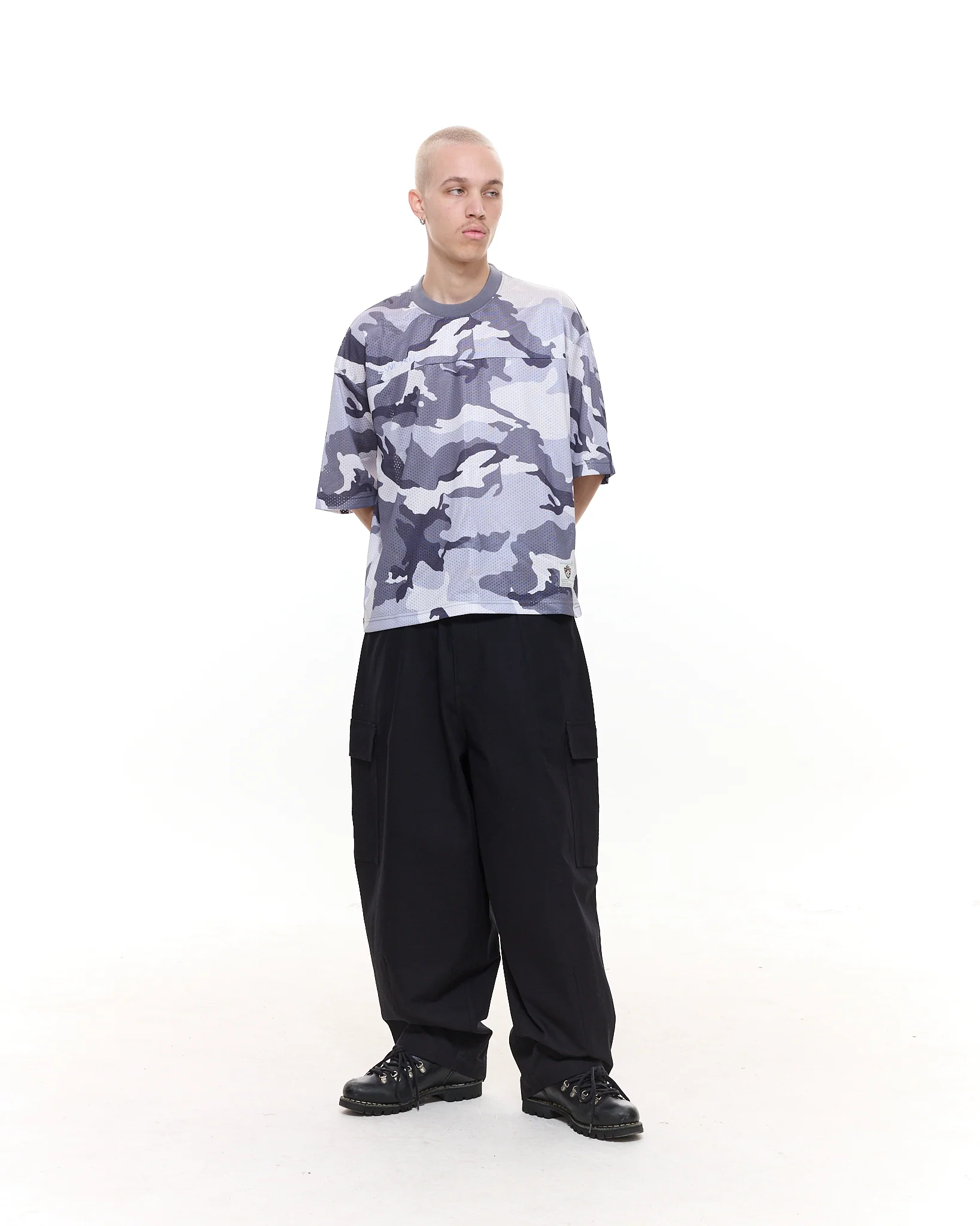 MESH SS T-SHIRT - SNOW CAMO - Image 5