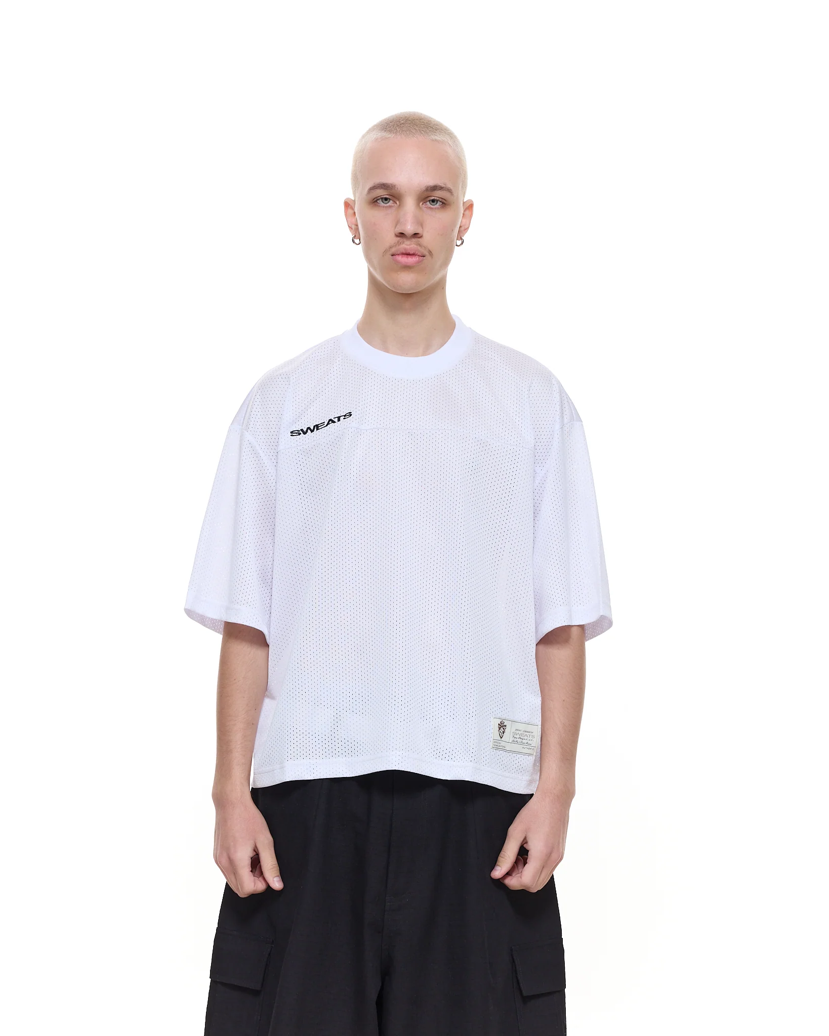 MESH SS T-SHIRT - WHITE - Image 2