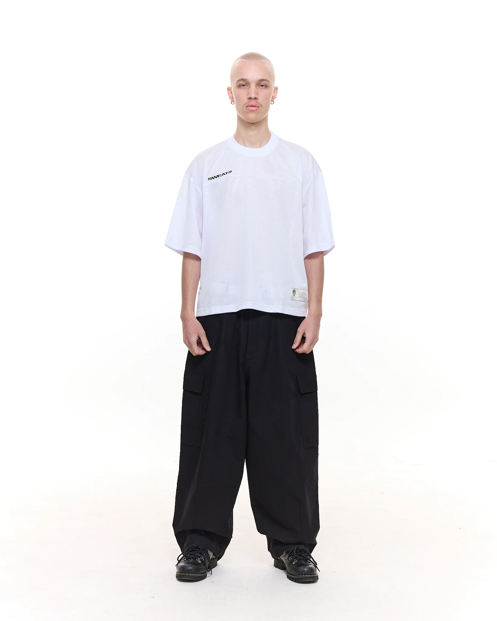 MESH SS T-SHIRT - WHITE - Image 3