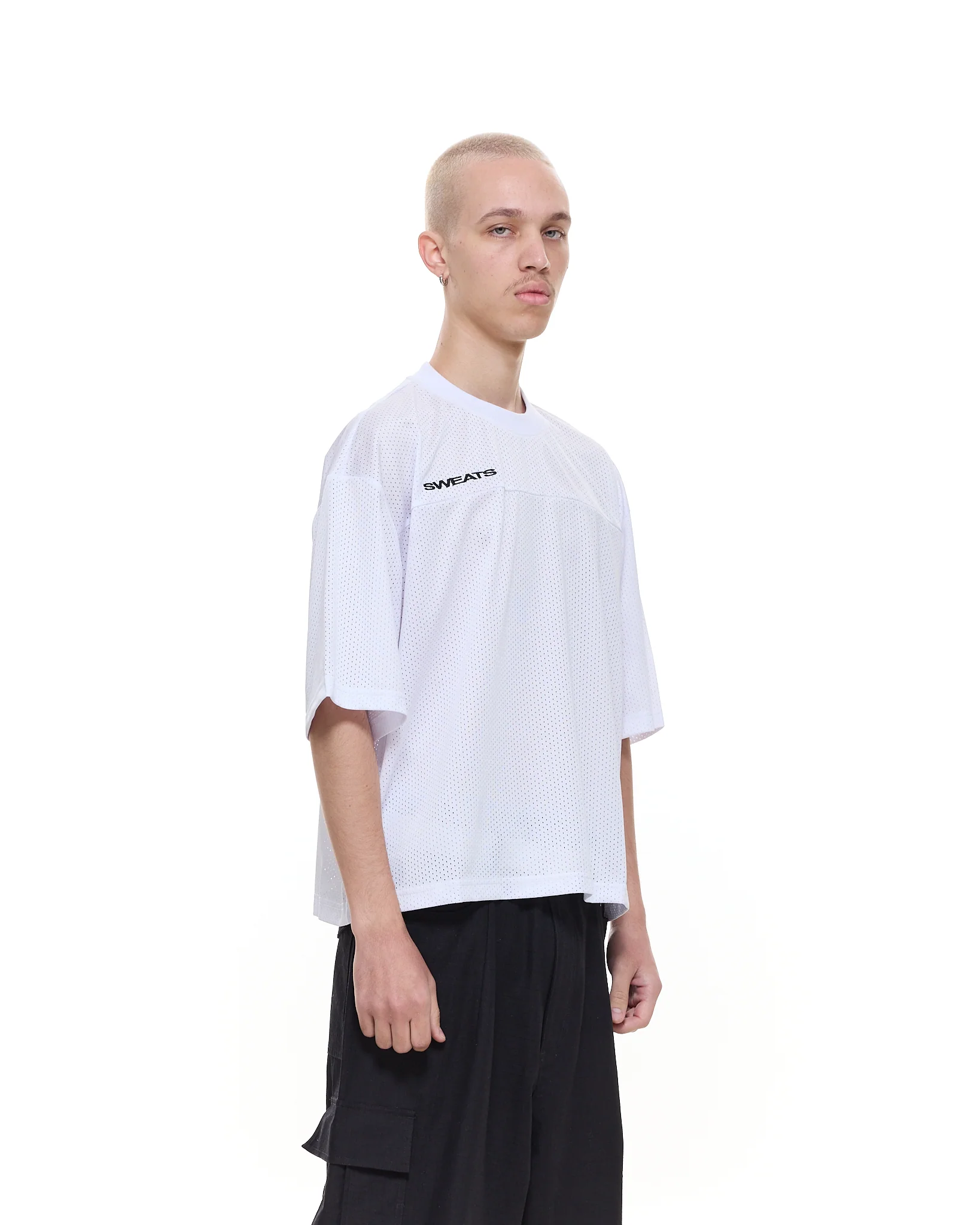 MESH SS T-SHIRT - WHITE - Image 4