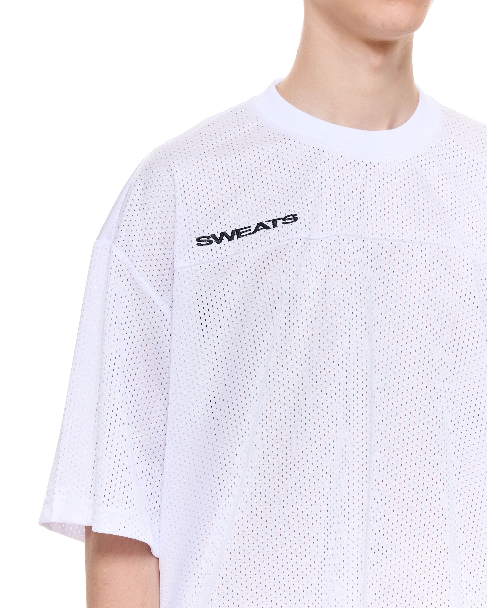 MESH SS T-SHIRT - WHITE - Image 5