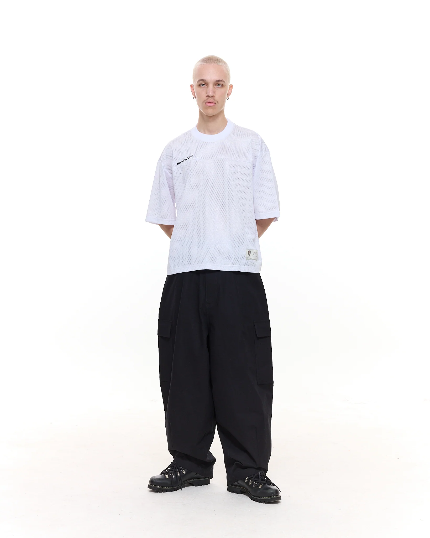 MESH SS T-SHIRT - WHITE - Image 6