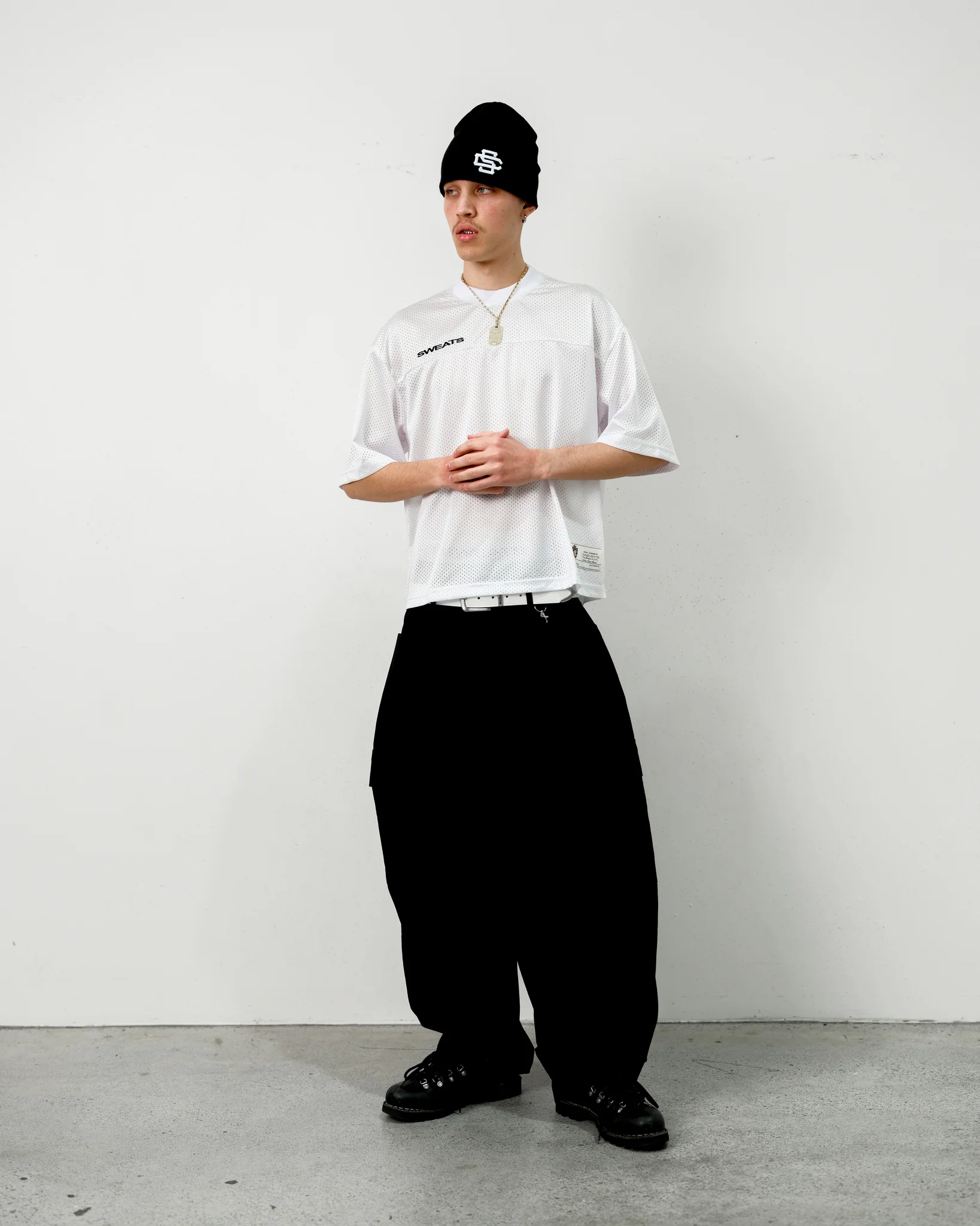 MESH SS T-SHIRT - WHITE - Image 8