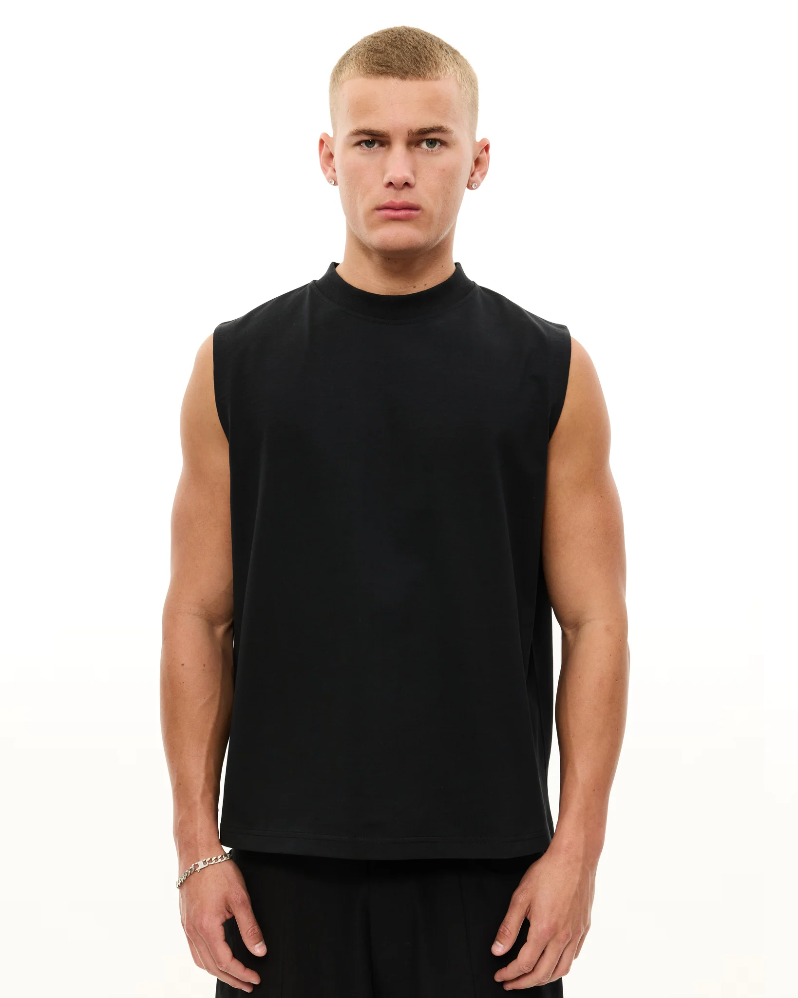 MUSCLE TEE - BLACK - Image 2