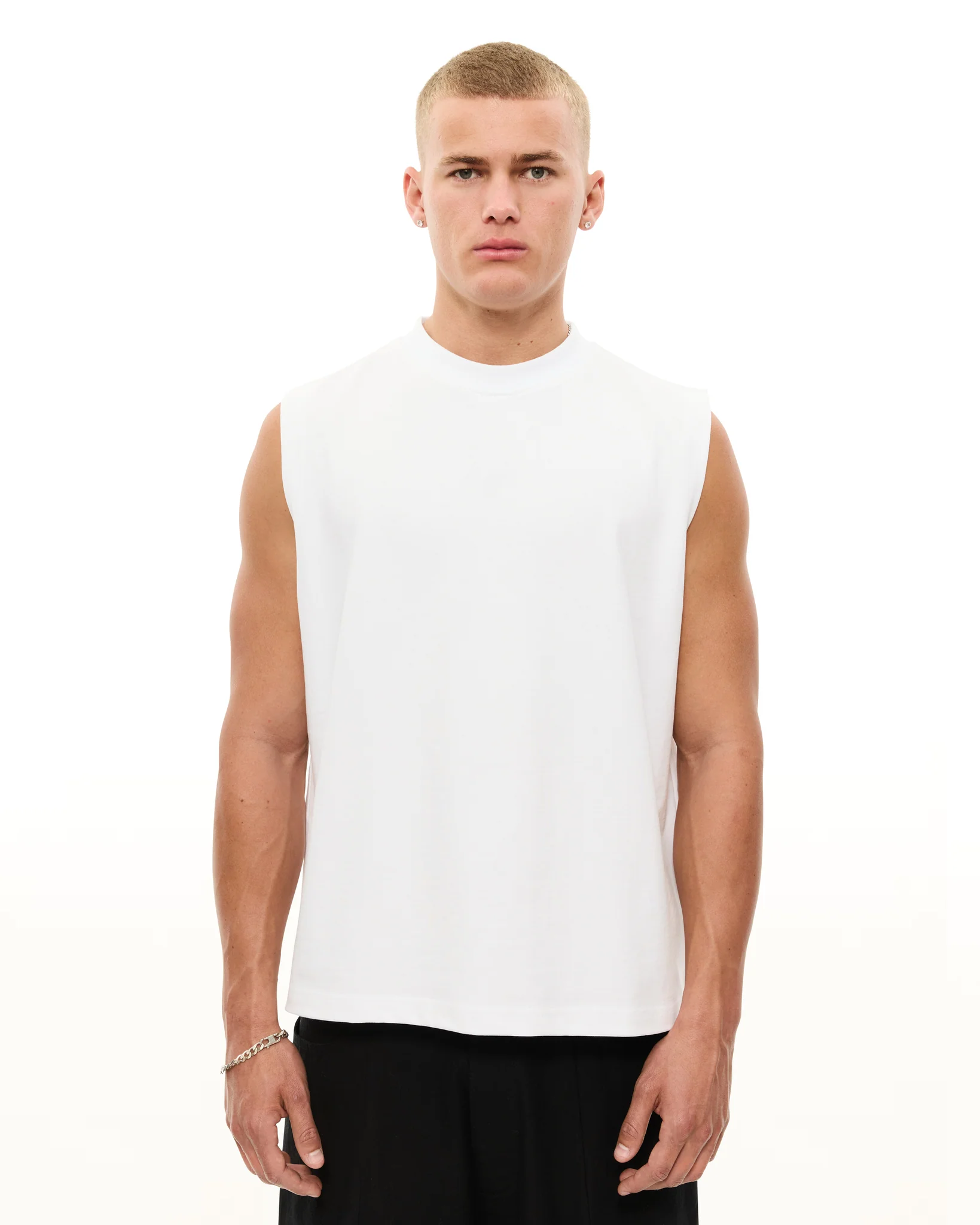 MUSCLE TEE - WHITE - Image 2