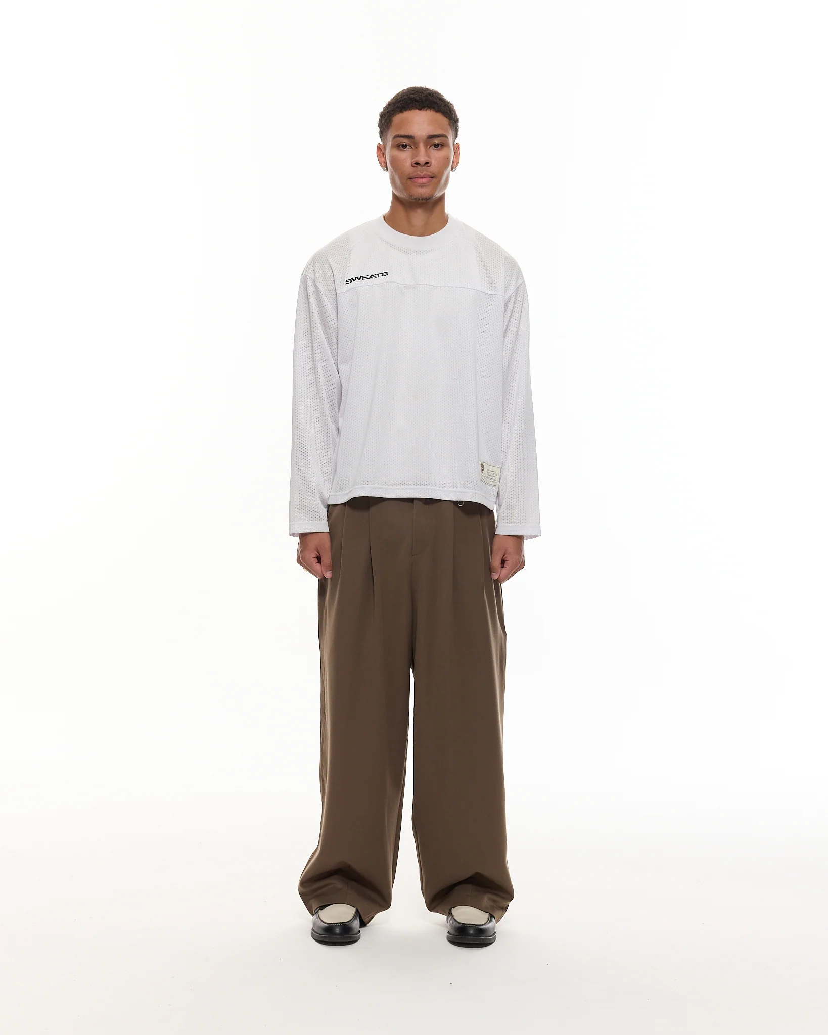PLEATED PANT - BROWN - Image 3