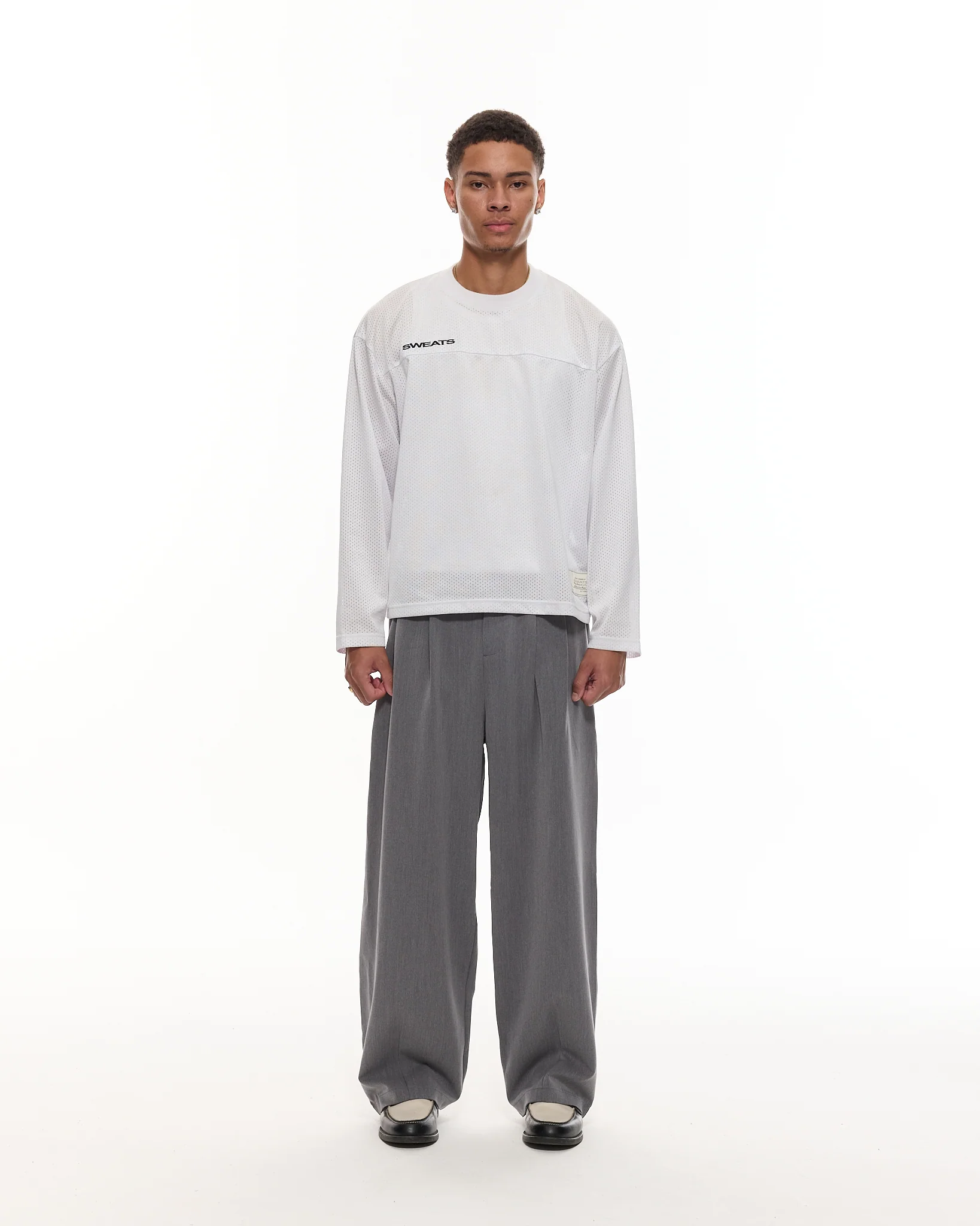 PLEATED PANT - GREY - Image 3