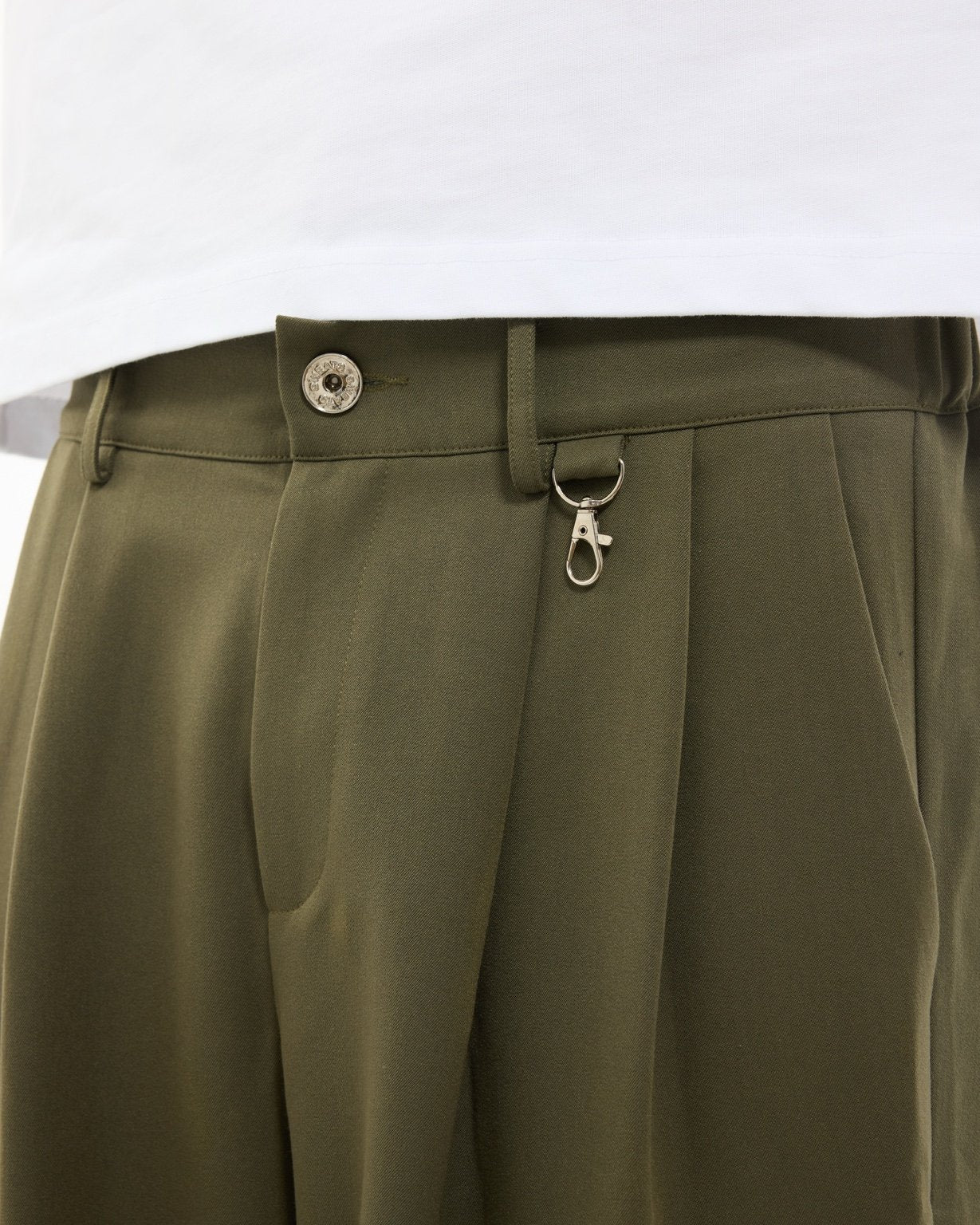 PLEATED PANT - OLIVE - Image 5