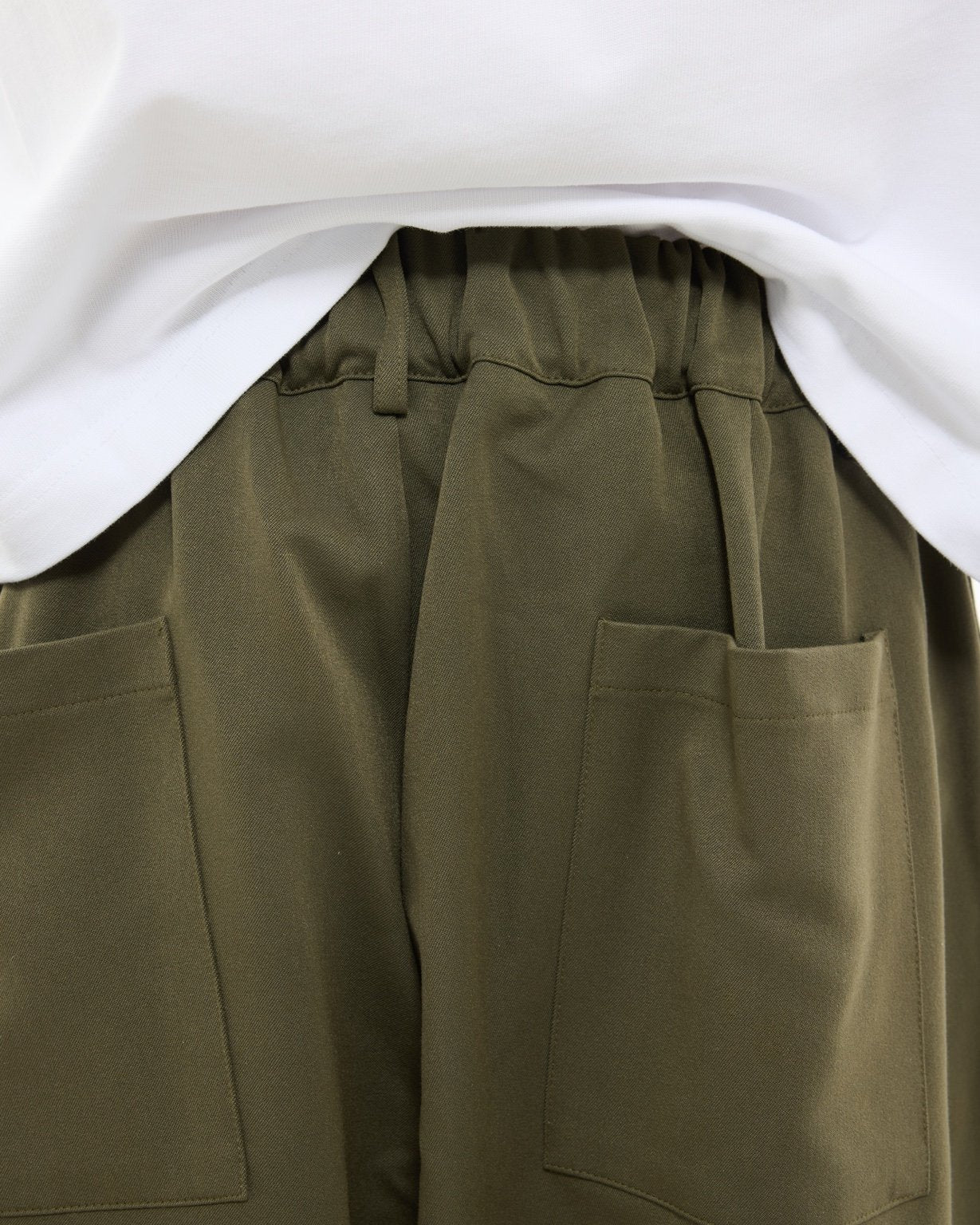 PLEATED PANT - OLIVE - Image 8
