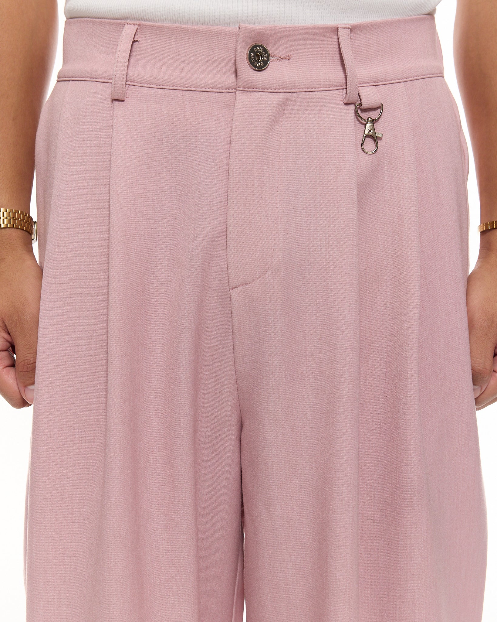 PLEATED PANT - PINK - Image 4