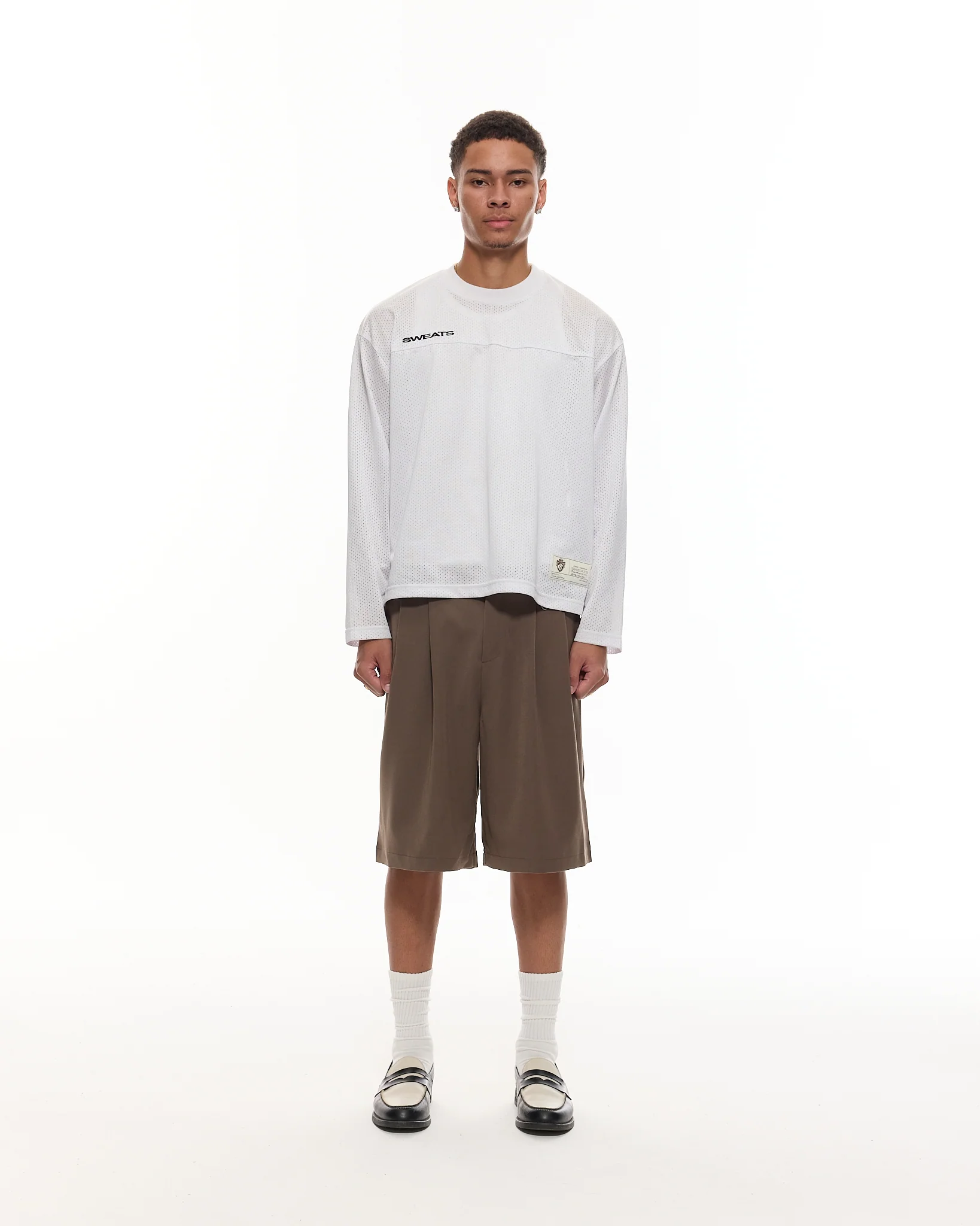 PLEATED SHORTS - BROWN - Image 3