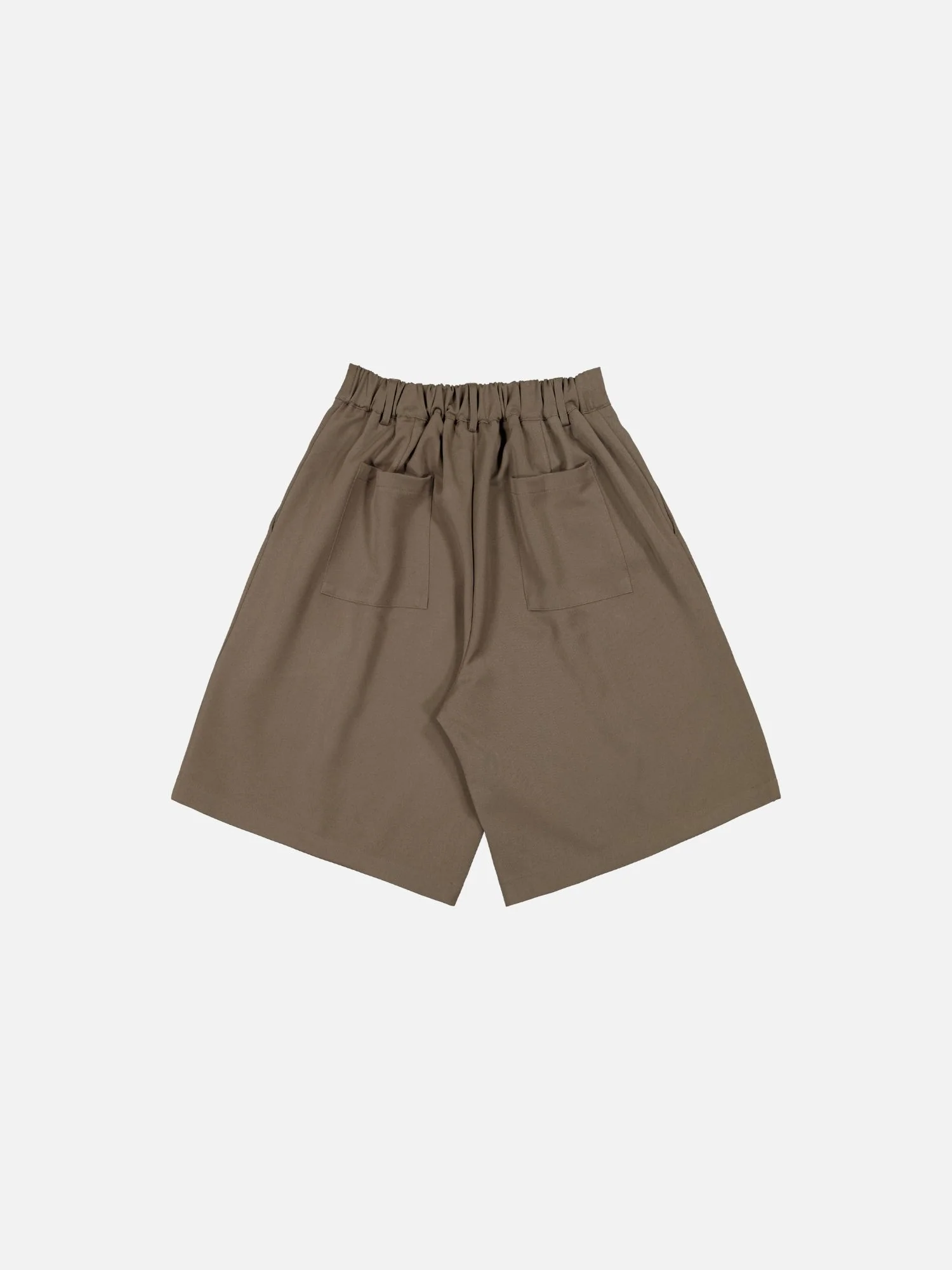 PLEATED SHORTS - BROWN - Image 6