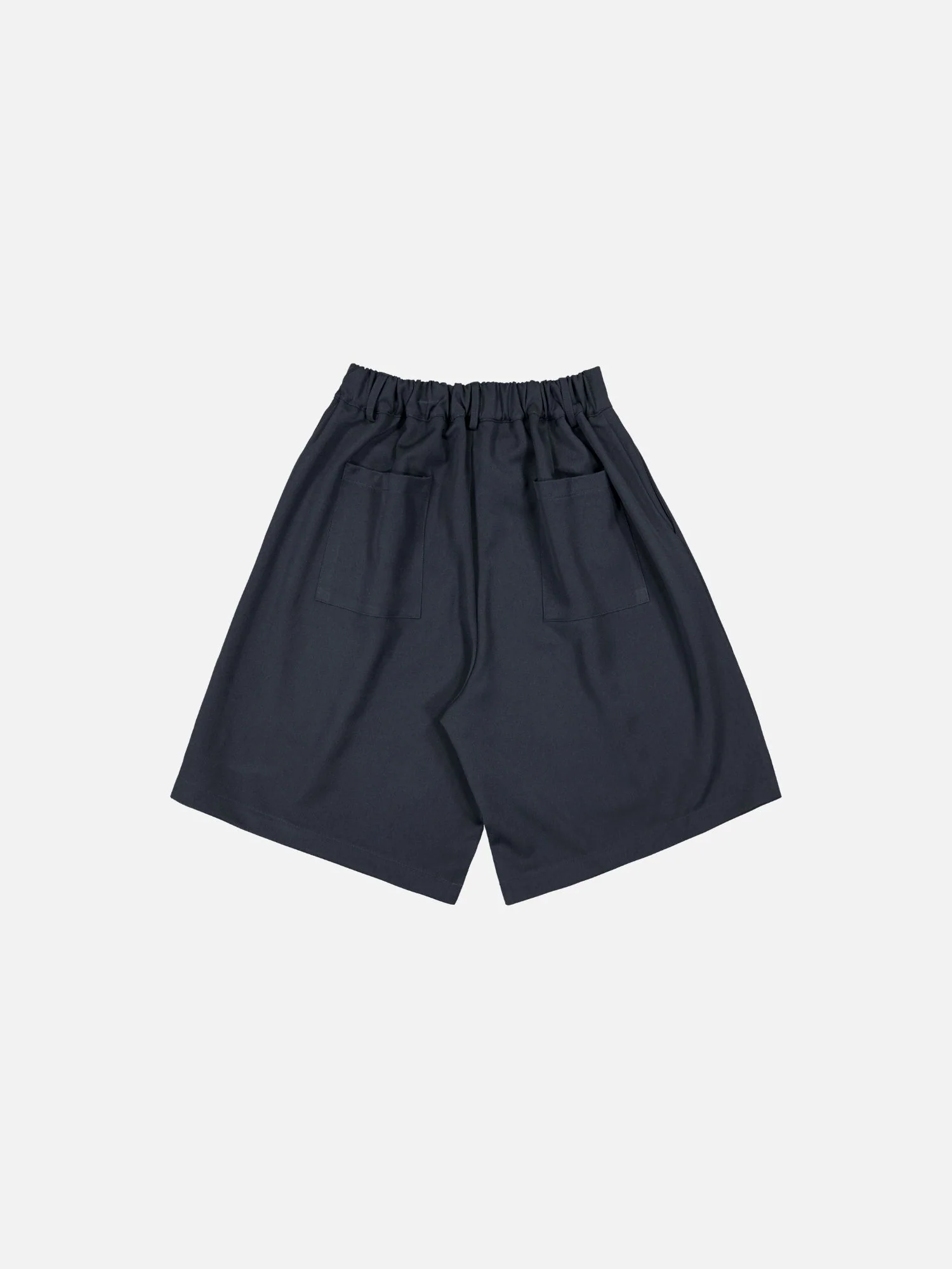 PLEATED SHORTS - NAVY - Image 6
