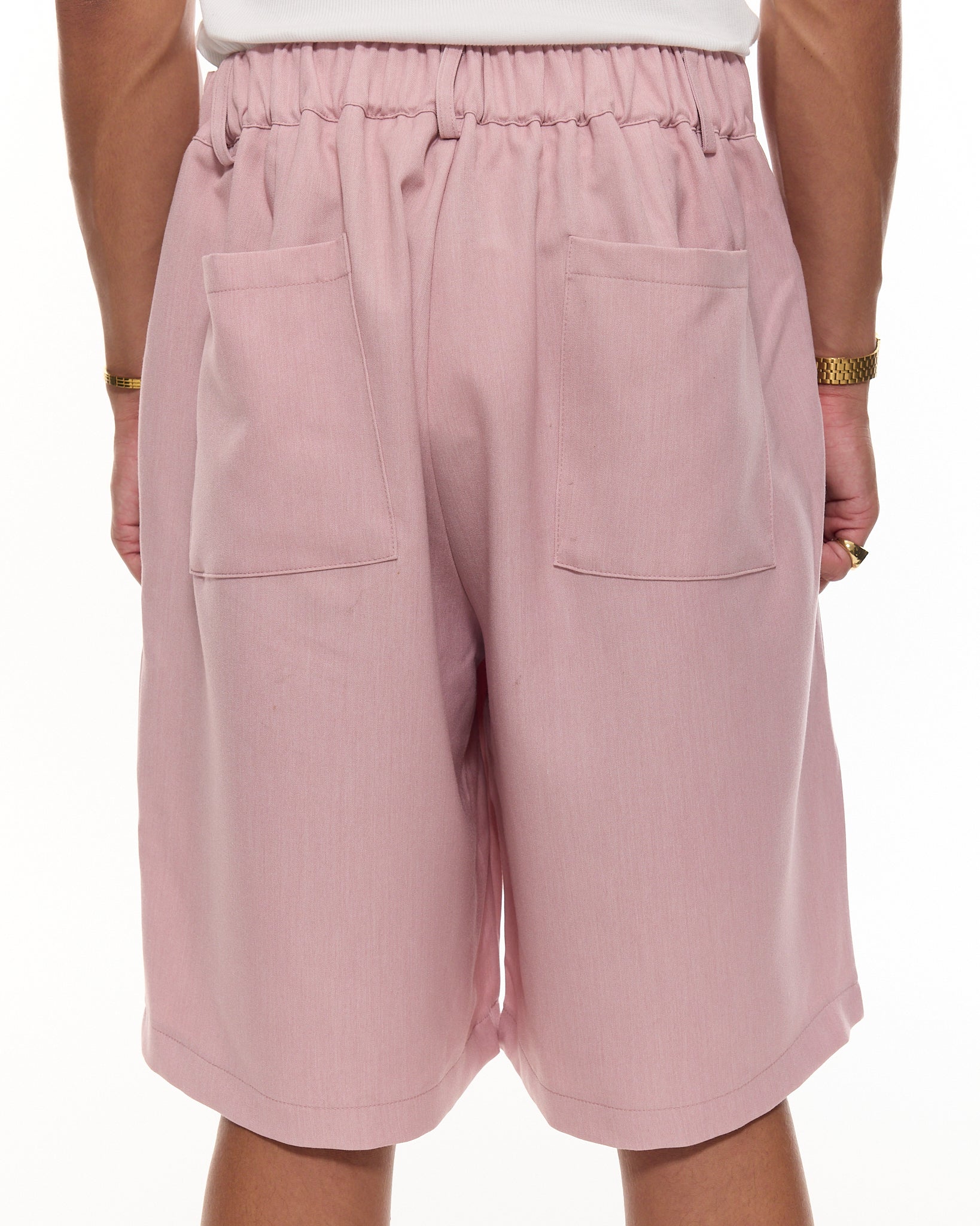 PLEATED SHORTS - PINK - Image 6