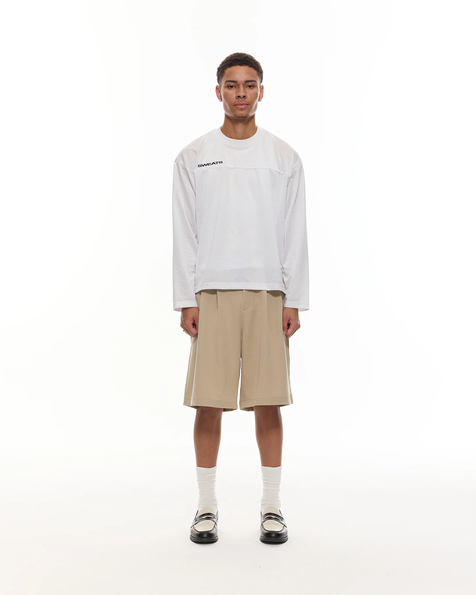 PLEATED SHORTS - SAND - Image 3