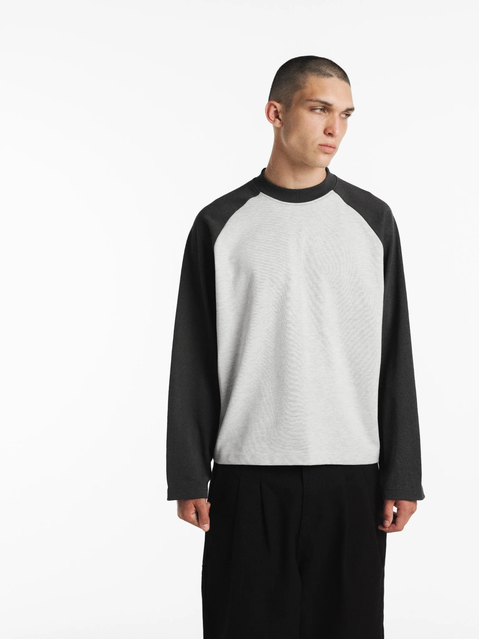 RAGLAN LS T-SHIRT - ARCTYC/GRANITE - Image 5