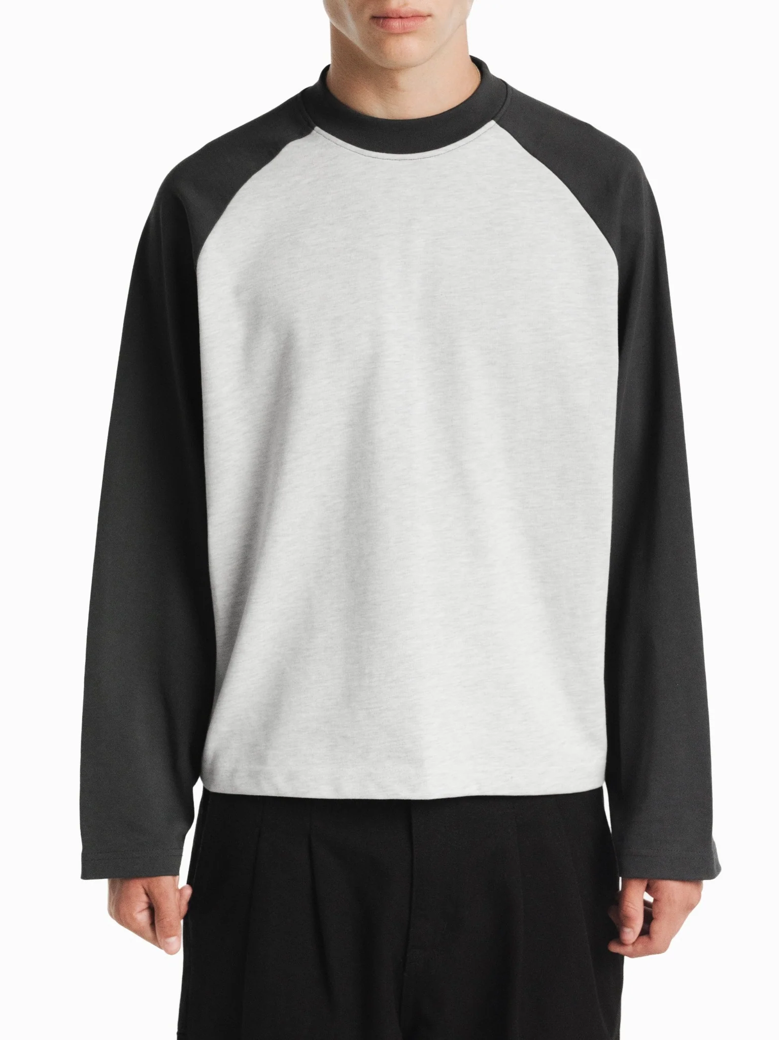 RAGLAN LS T-SHIRT - ARCTYC/GRANITE - Image 6