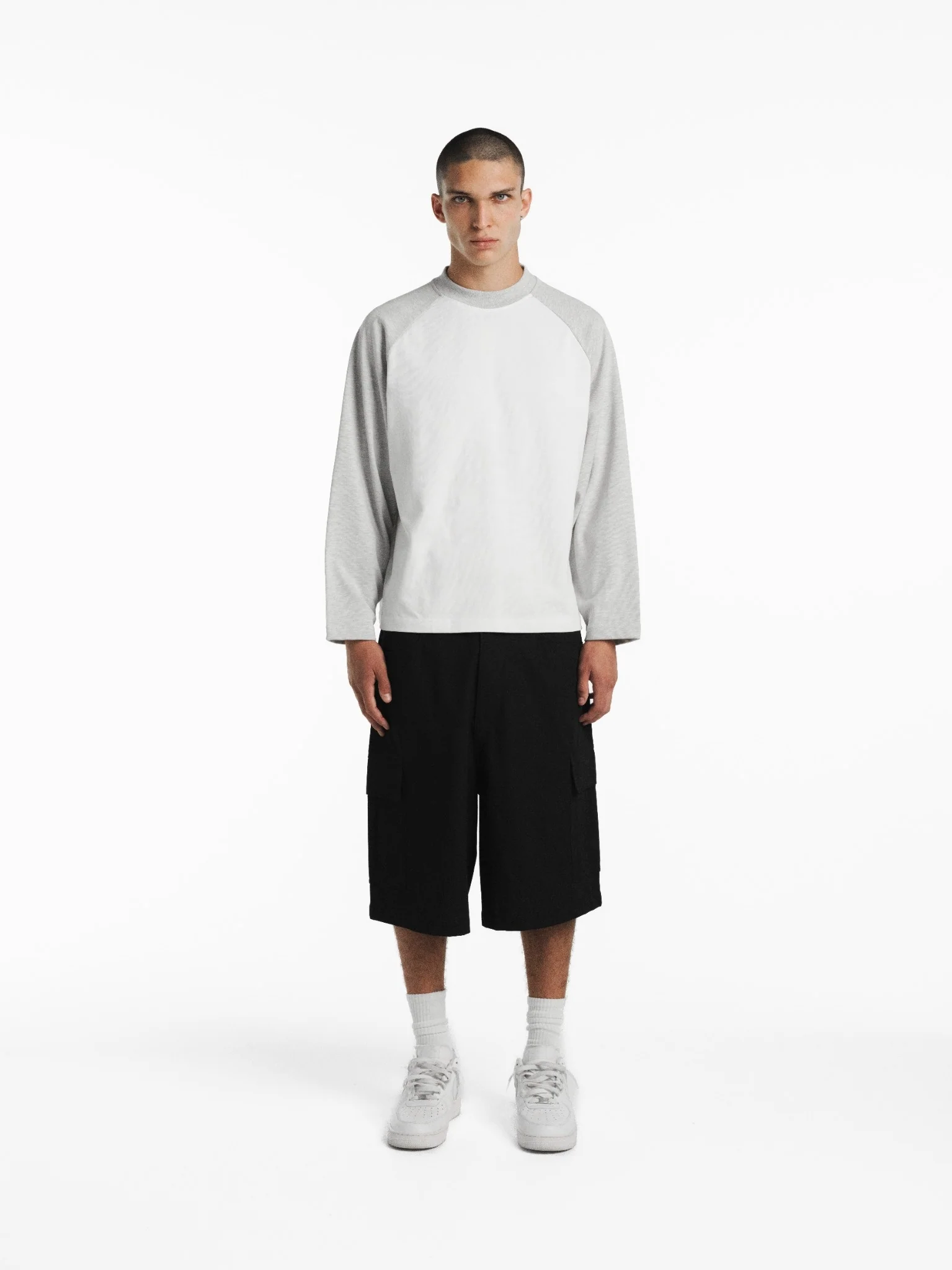 RAGLAN LS T-SHIRT - WHITE/ARCTYC - Image 3