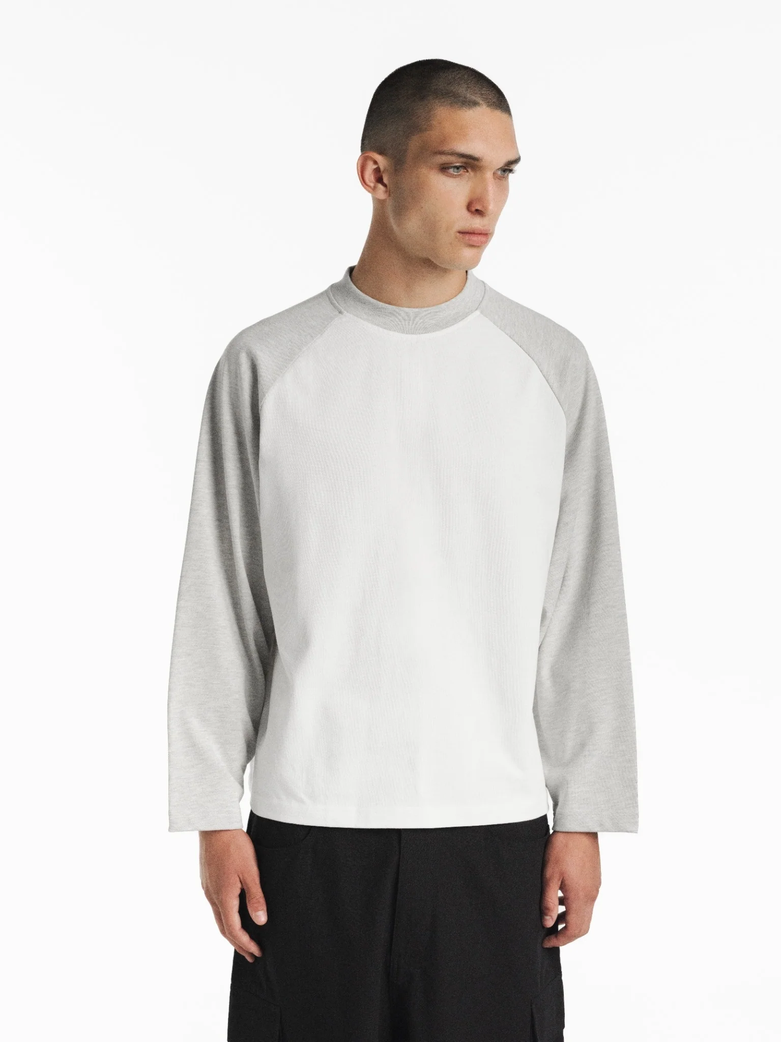 RAGLAN LS T-SHIRT - WHITE/ARCTYC - Image 4