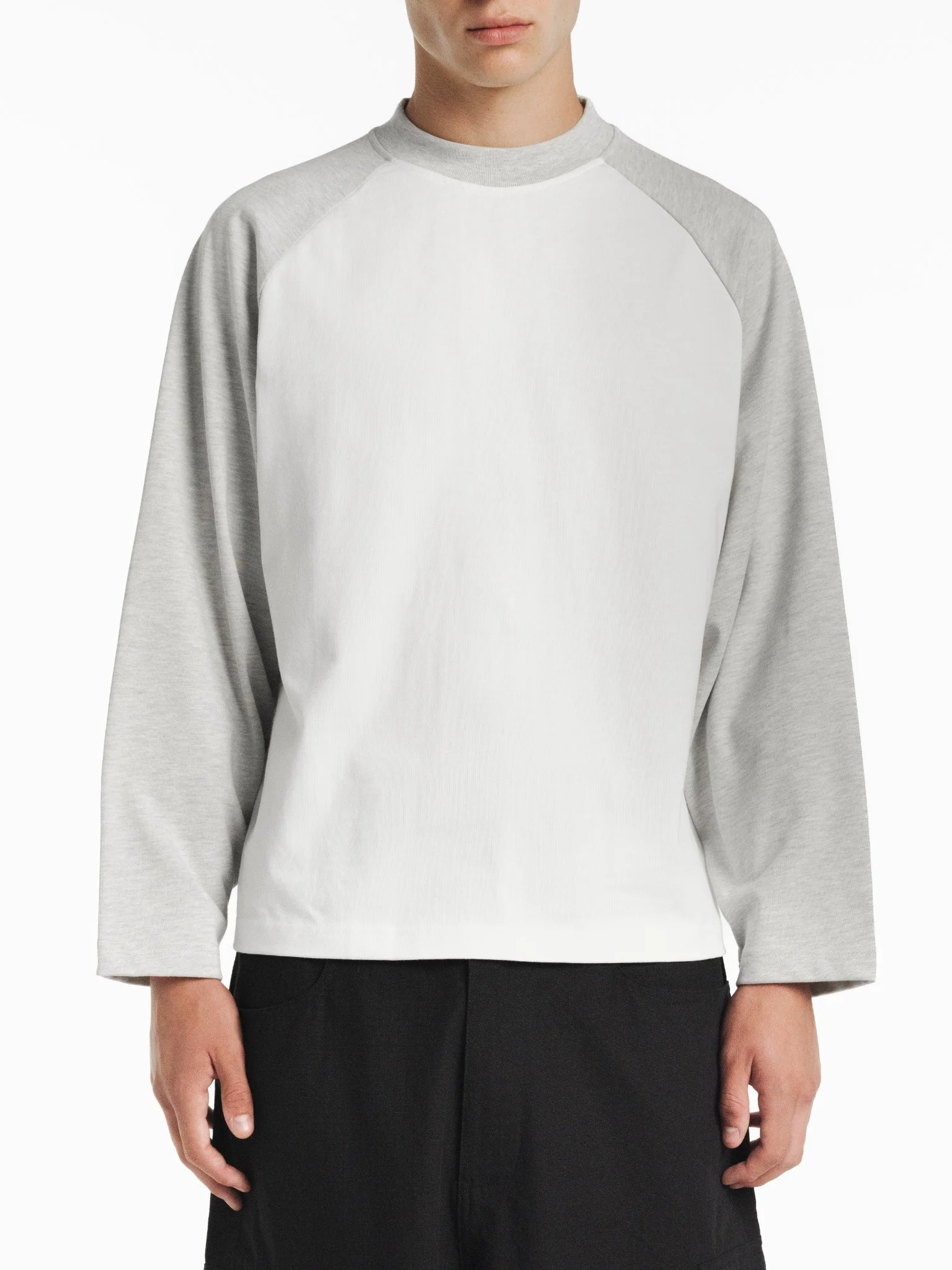 RAGLAN LS T-SHIRT - WHITE/ARCTYC - Image 5