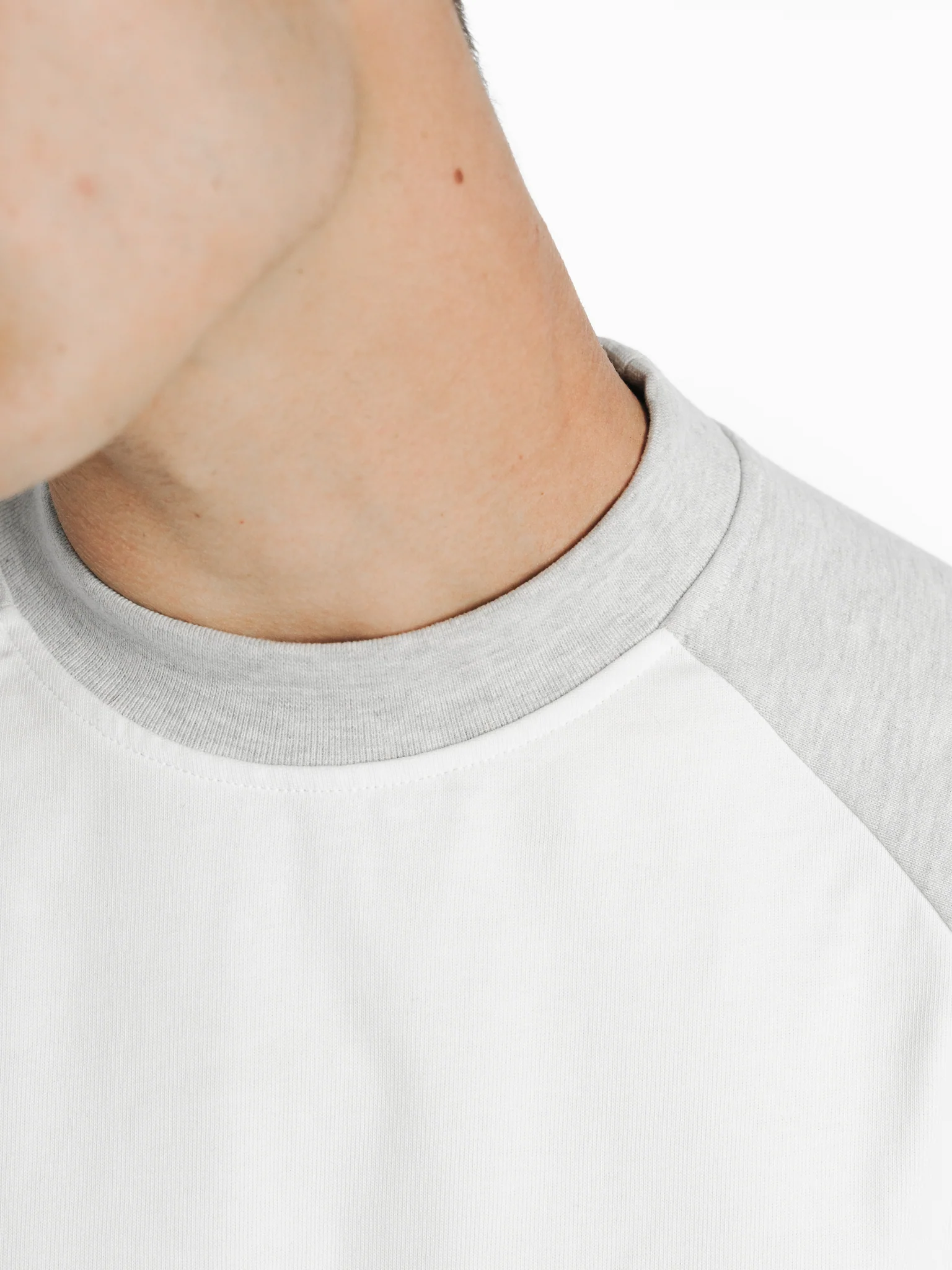 RAGLAN SS T-SHIRT - WHITE/ARCTYC - Image 6