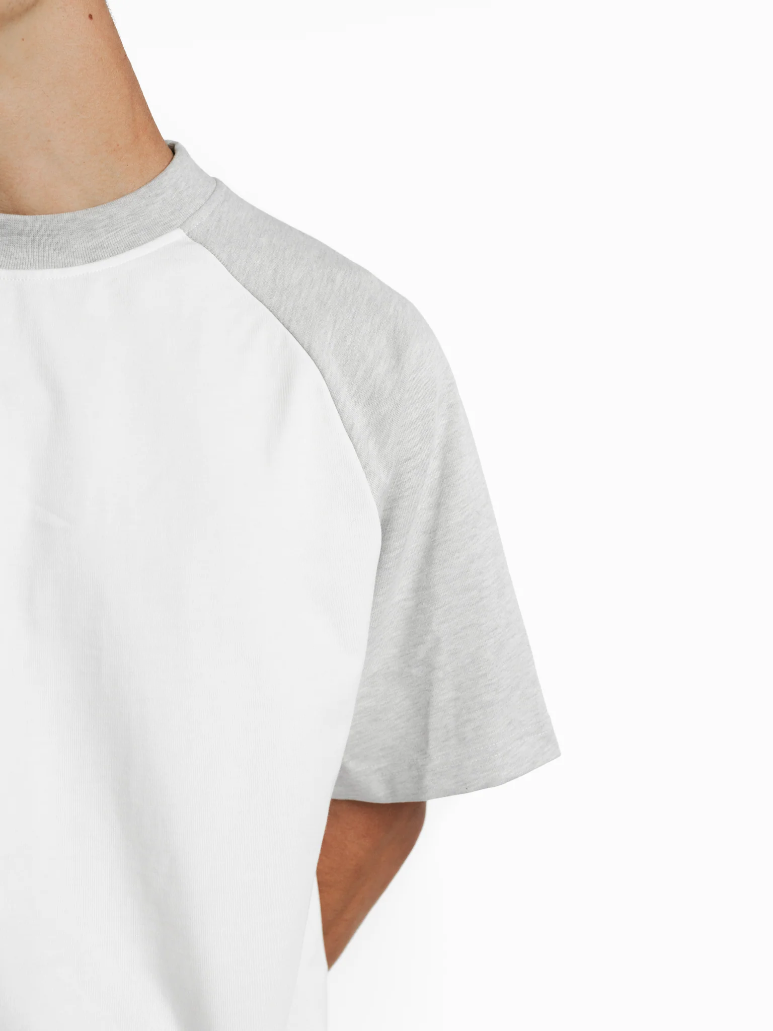 RAGLAN SS T-SHIRT - WHITE/ARCTYC - Image 7