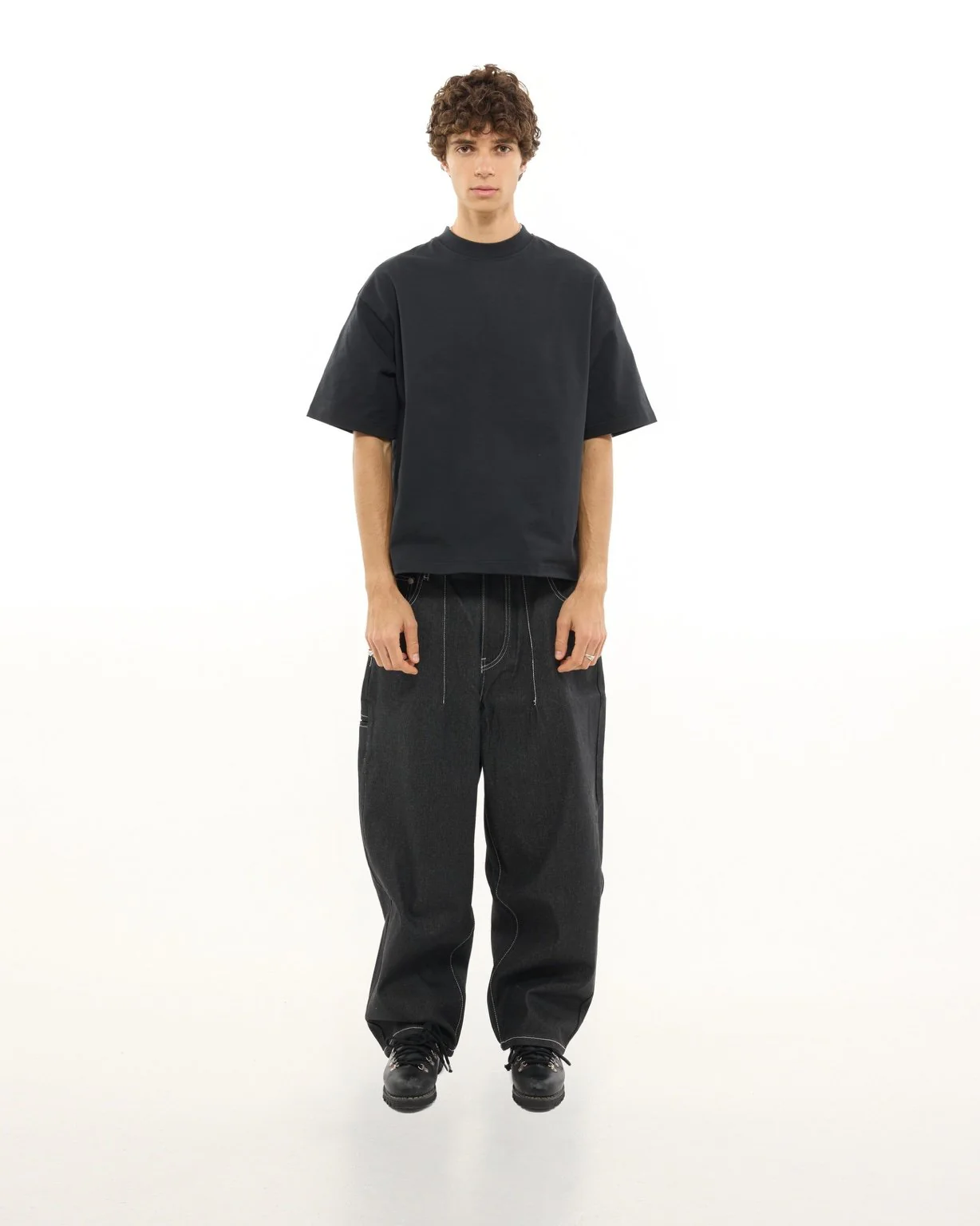 SIGNATURE BLANK T-SHIRT - BLACK - Image 3