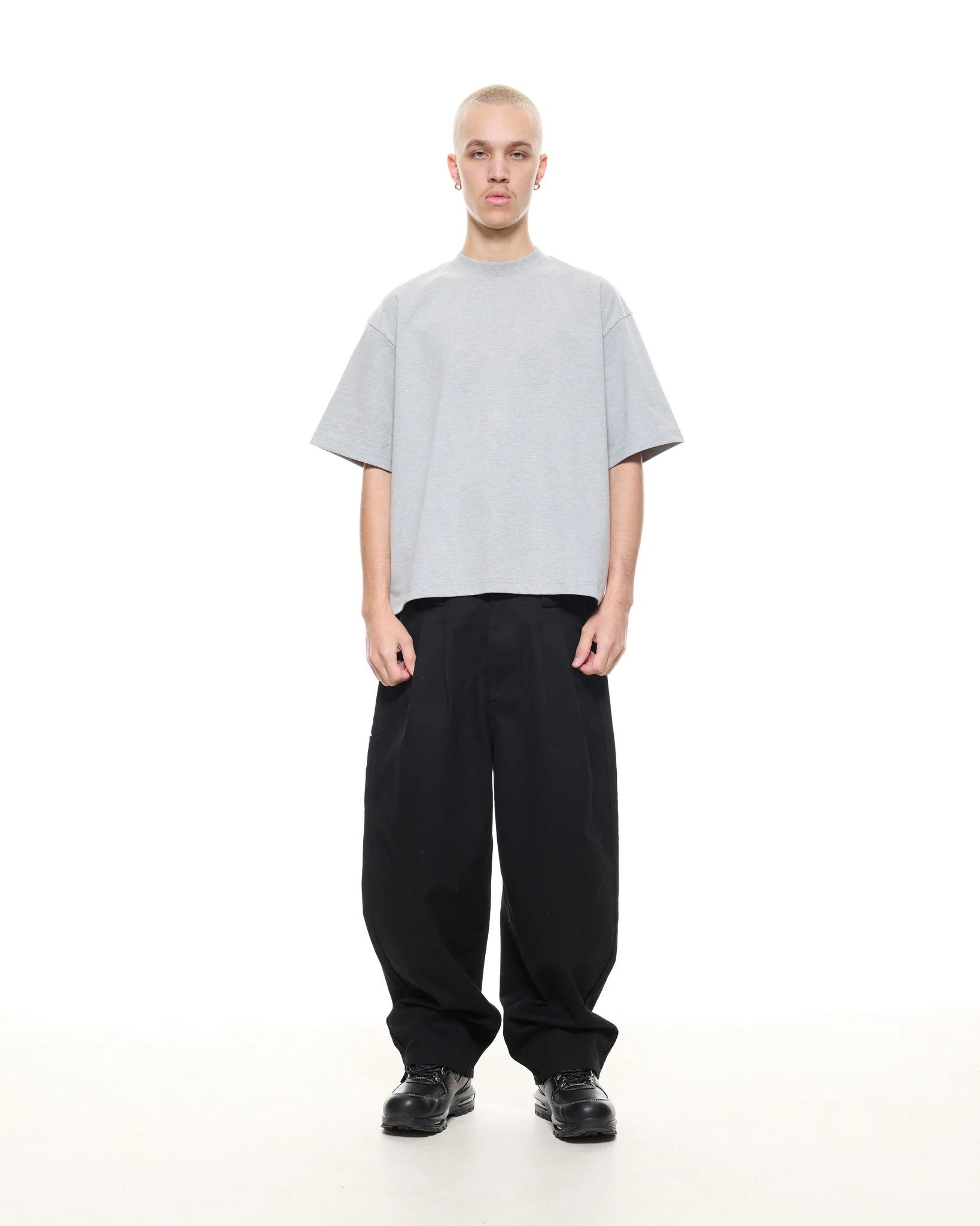 SIGNATURE BLANK T-SHIRT - MARLE GREY - Image 3