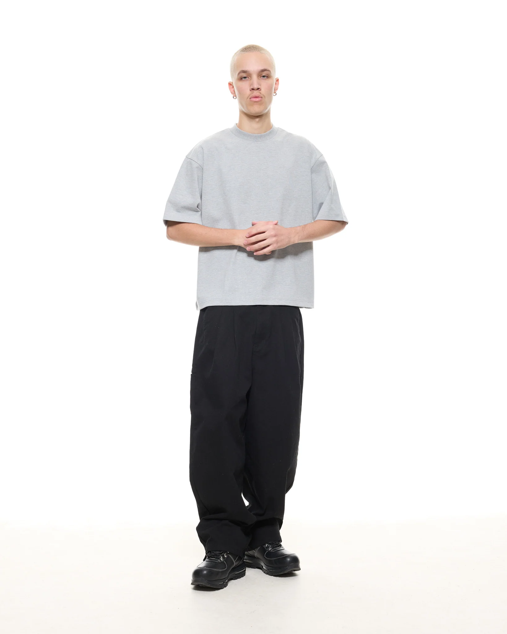 SIGNATURE BLANK T-SHIRT - MARLE GREY - Image 4